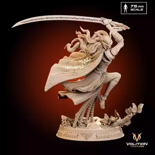 Malenia Blade of Miquella - Elden Ring Fan Art - 3D Printing