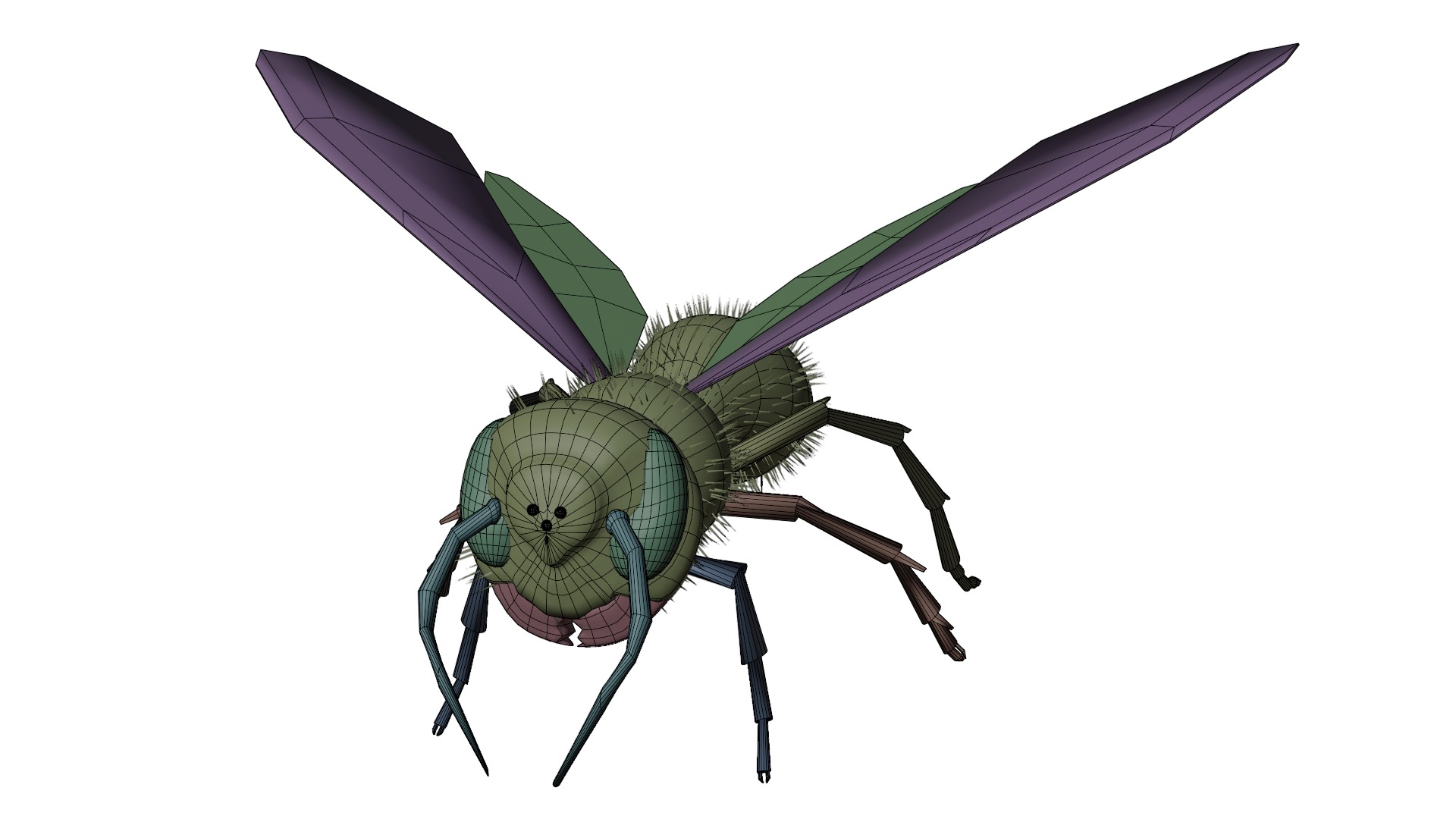 Realistic Insect 3D Model Rigged Textured PBR 4K Resolution 3D Model Collection_18