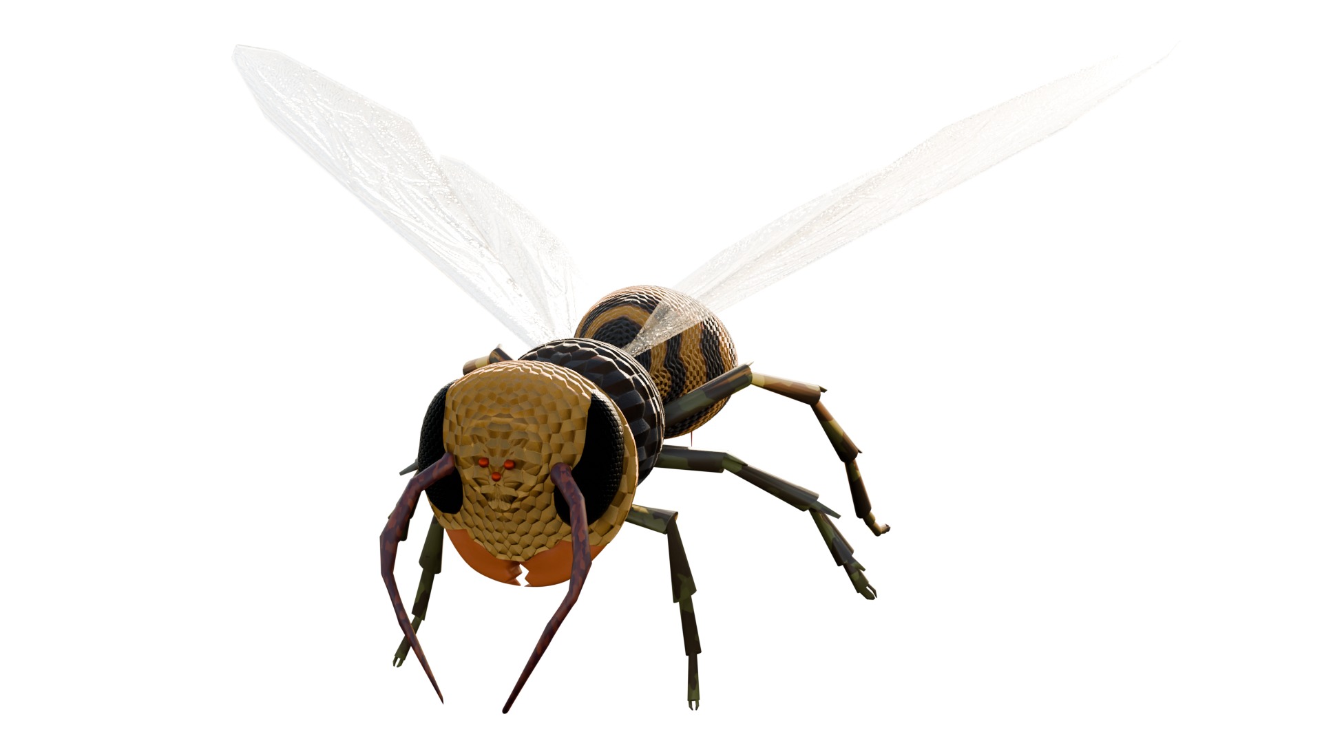 Realistic Insect 3D Model Rigged Textured PBR 4K Resolution 3D Model Collection_15