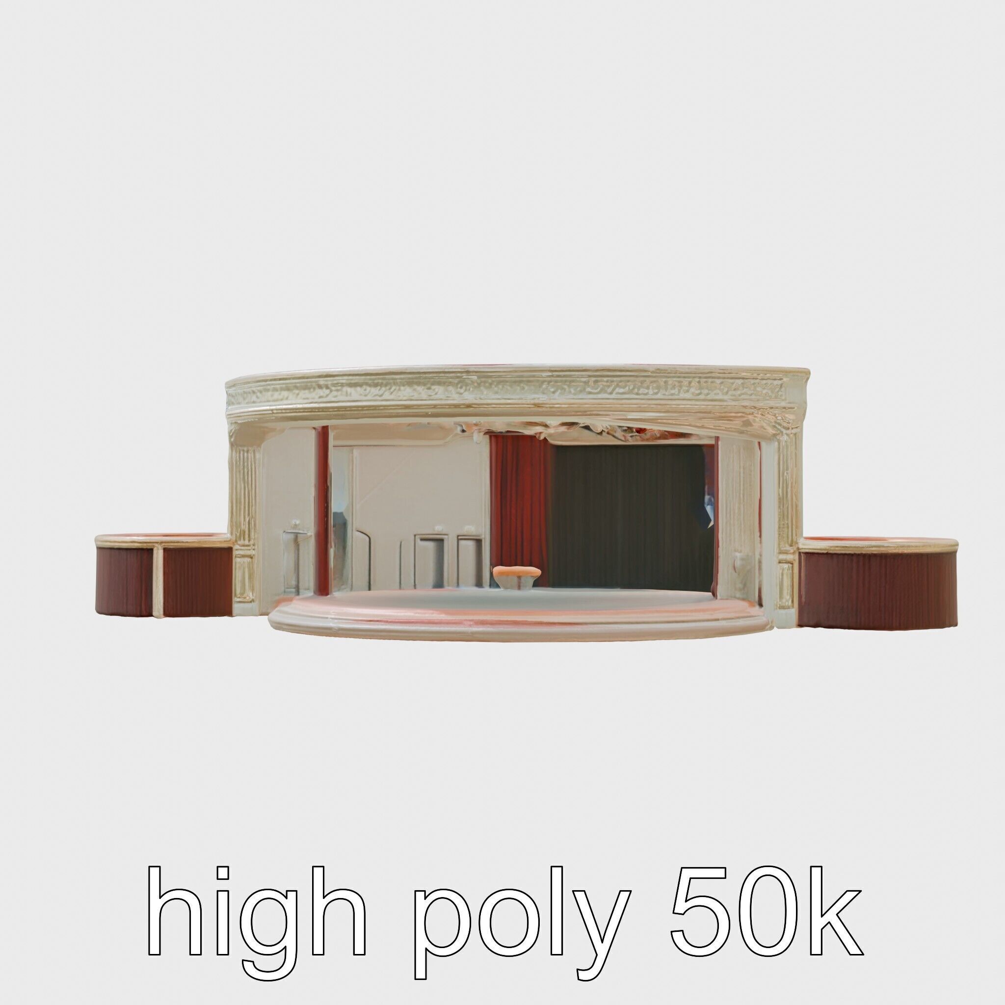 Floating Theater with Dynamic Stage and Decor System Low-poly 3D model_24