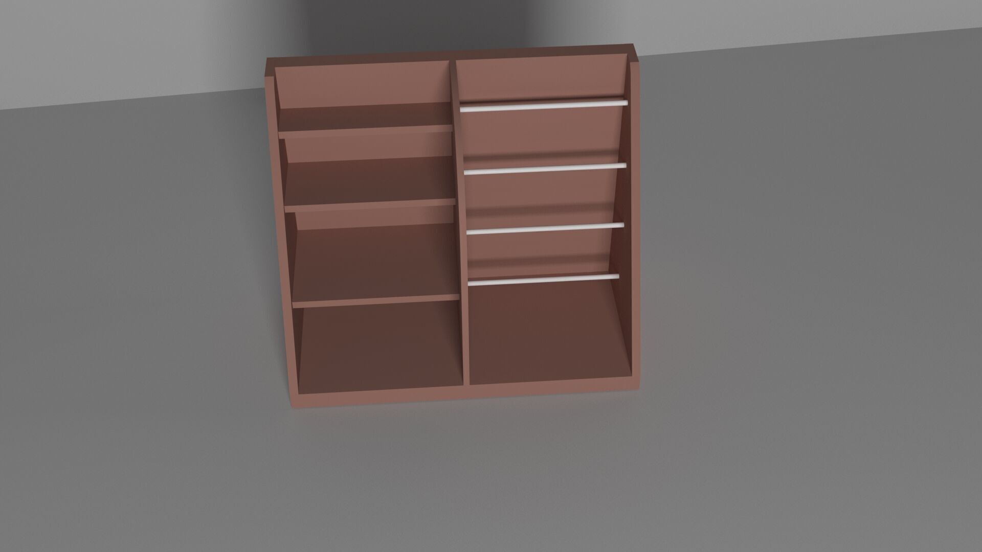 furniture cupboard Low-poly 3D model_4
