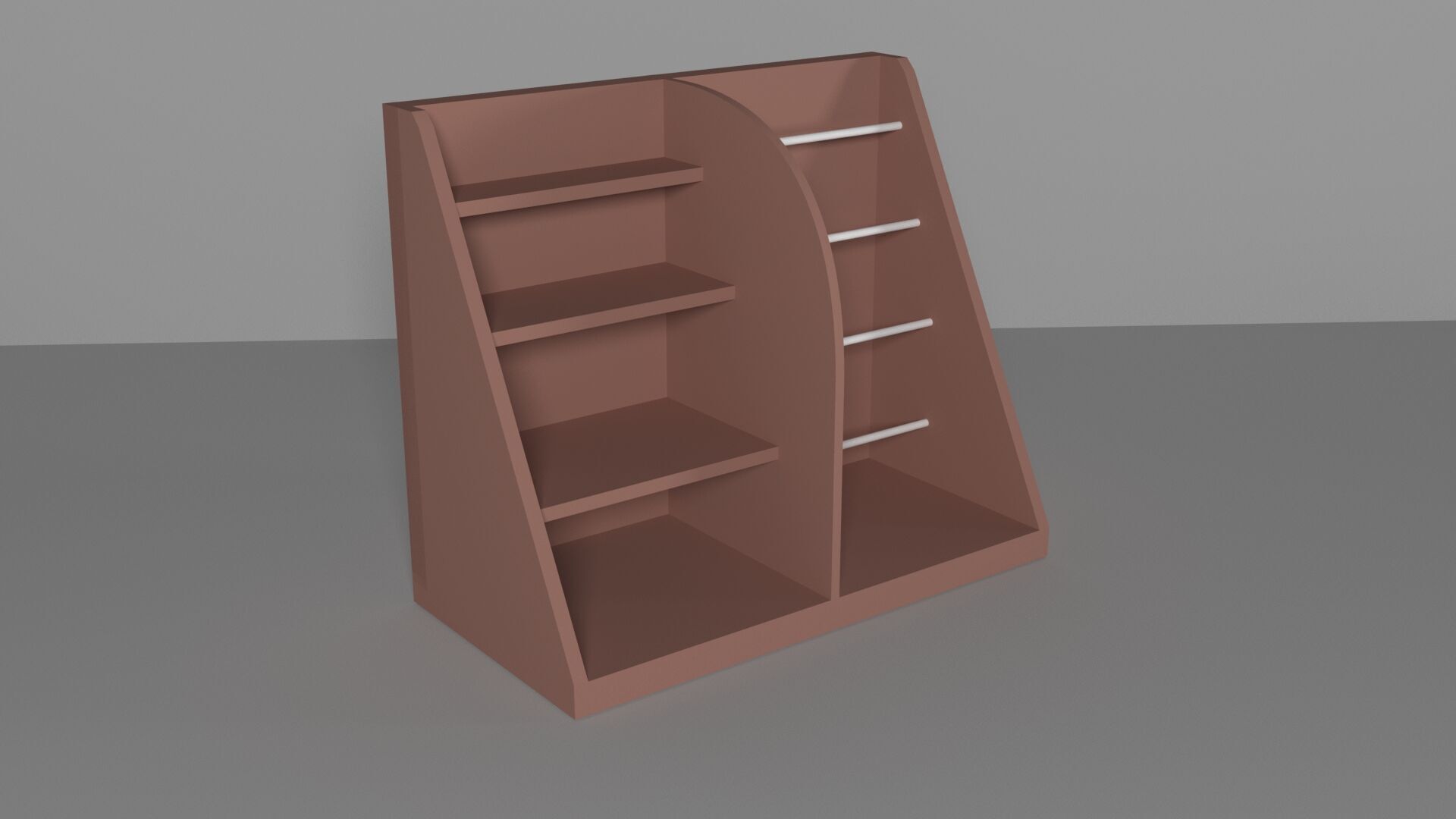 furniture cupboard Low-poly 3D model_2