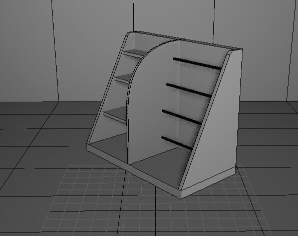 furniture cupboard Low-poly 3D model_7