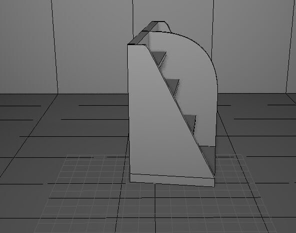 furniture cupboard Low-poly 3D model_9