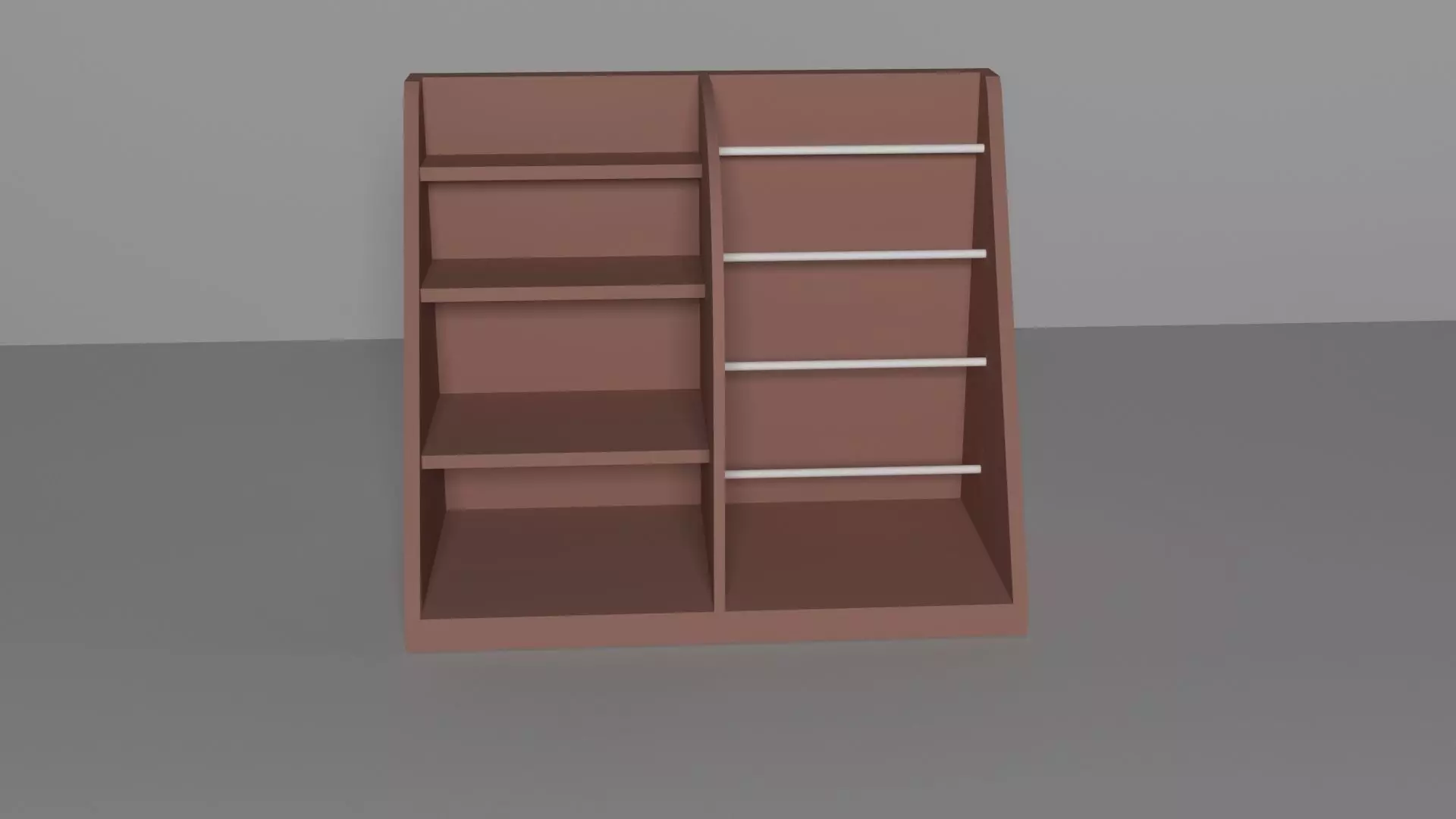furniture cupboard Low-poly 3D model_0