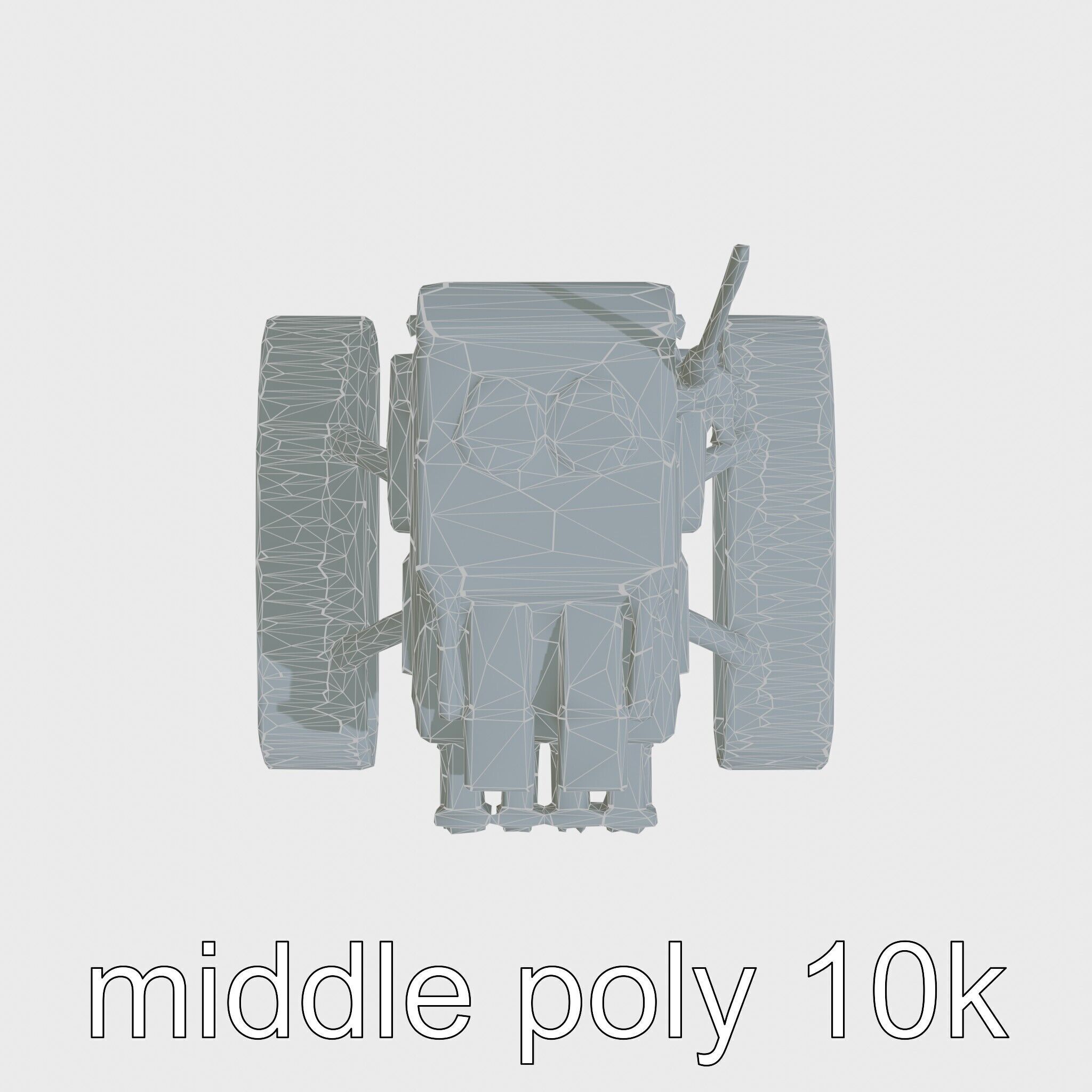 Remote-Controlled Mechanical Rescue Robot for Extreme Conditions Low-poly 3D model_13