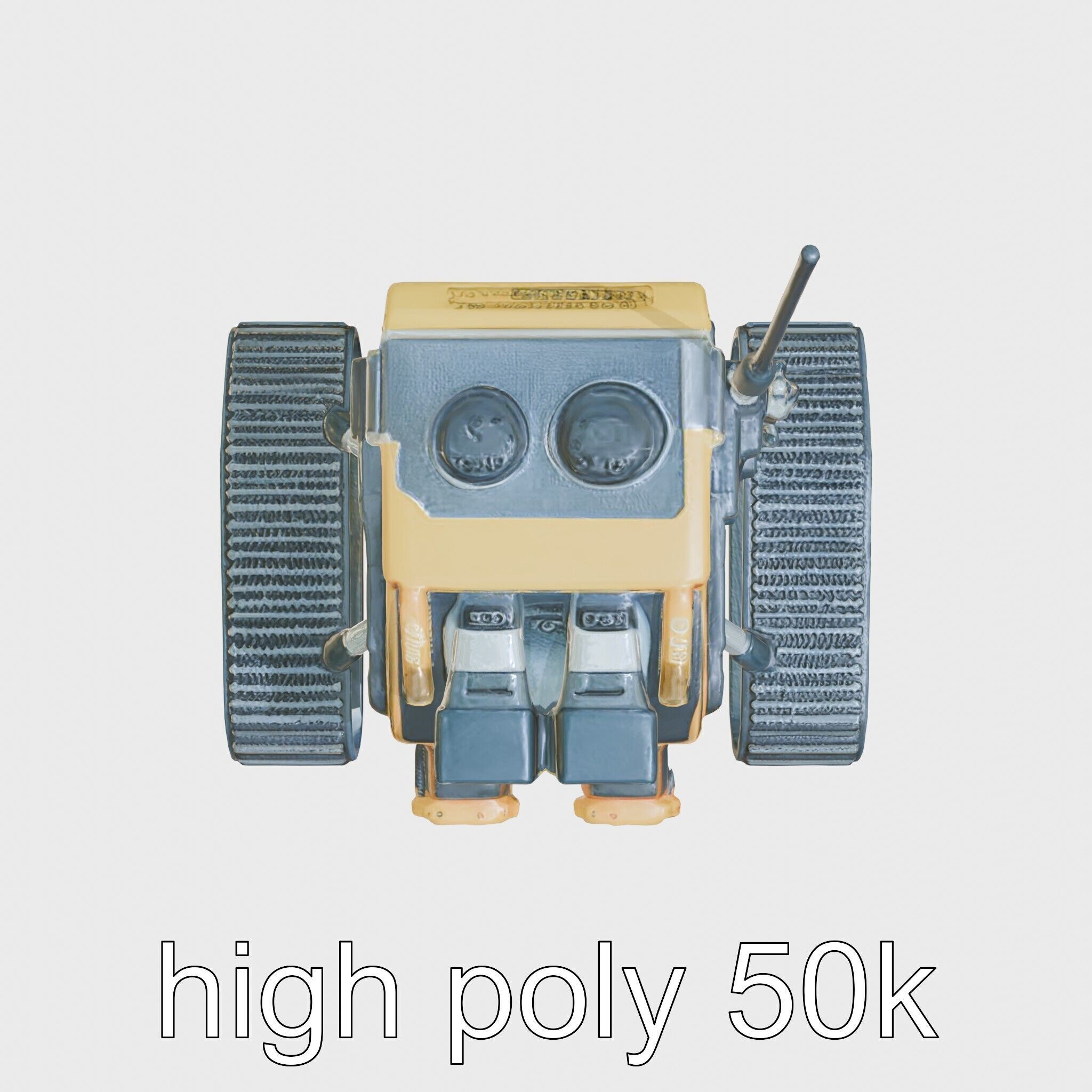 Remote-Controlled Mechanical Rescue Robot for Extreme Conditions Low-poly 3D model_22