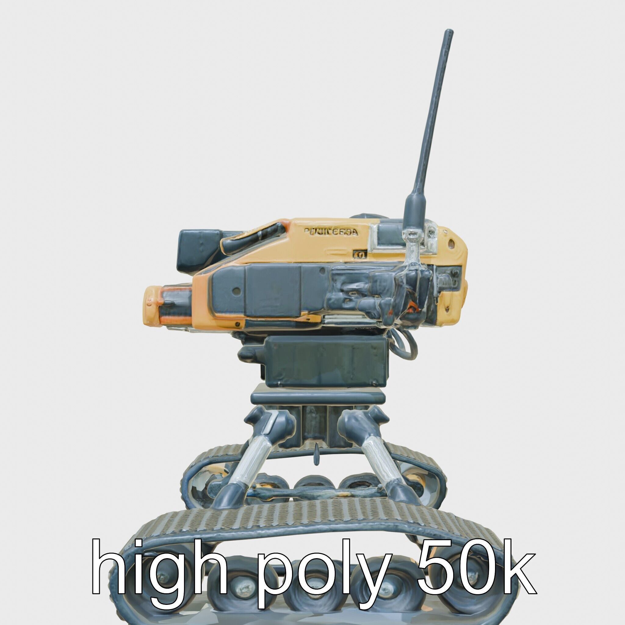 Remote-Controlled Mechanical Rescue Robot for Extreme Conditions Low-poly 3D model_25