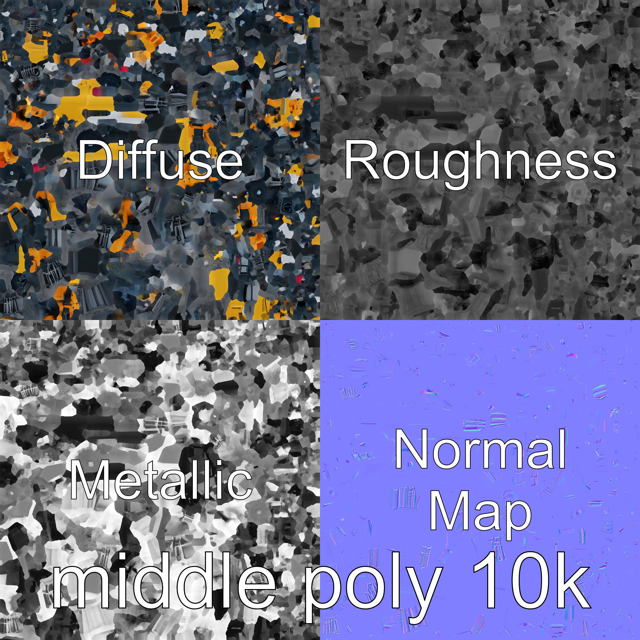 Remote-Controlled Mechanical Rescue Robot for Extreme Conditions Low-poly 3D model_33