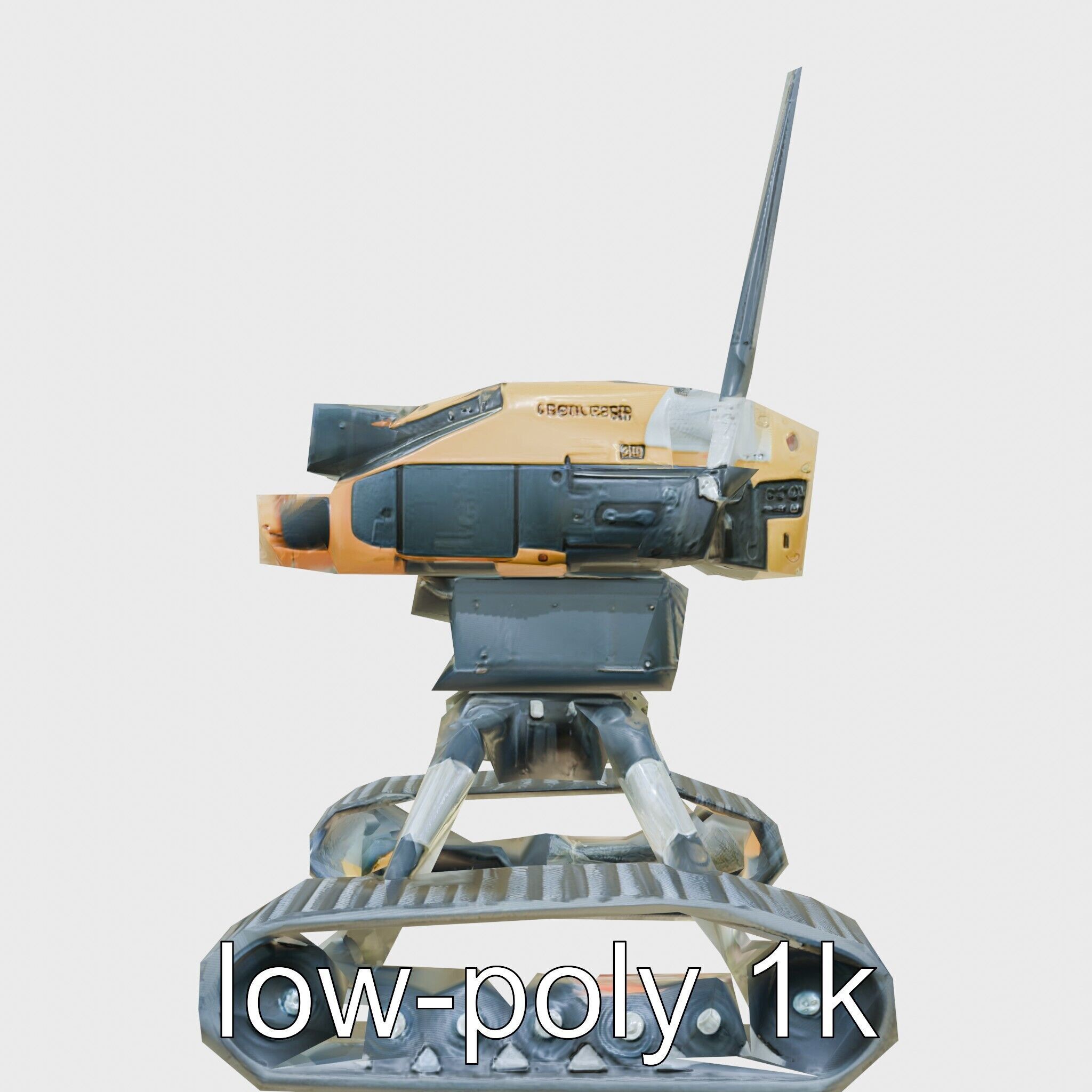 Remote-Controlled Mechanical Rescue Robot for Extreme Conditions Low-poly 3D model_21