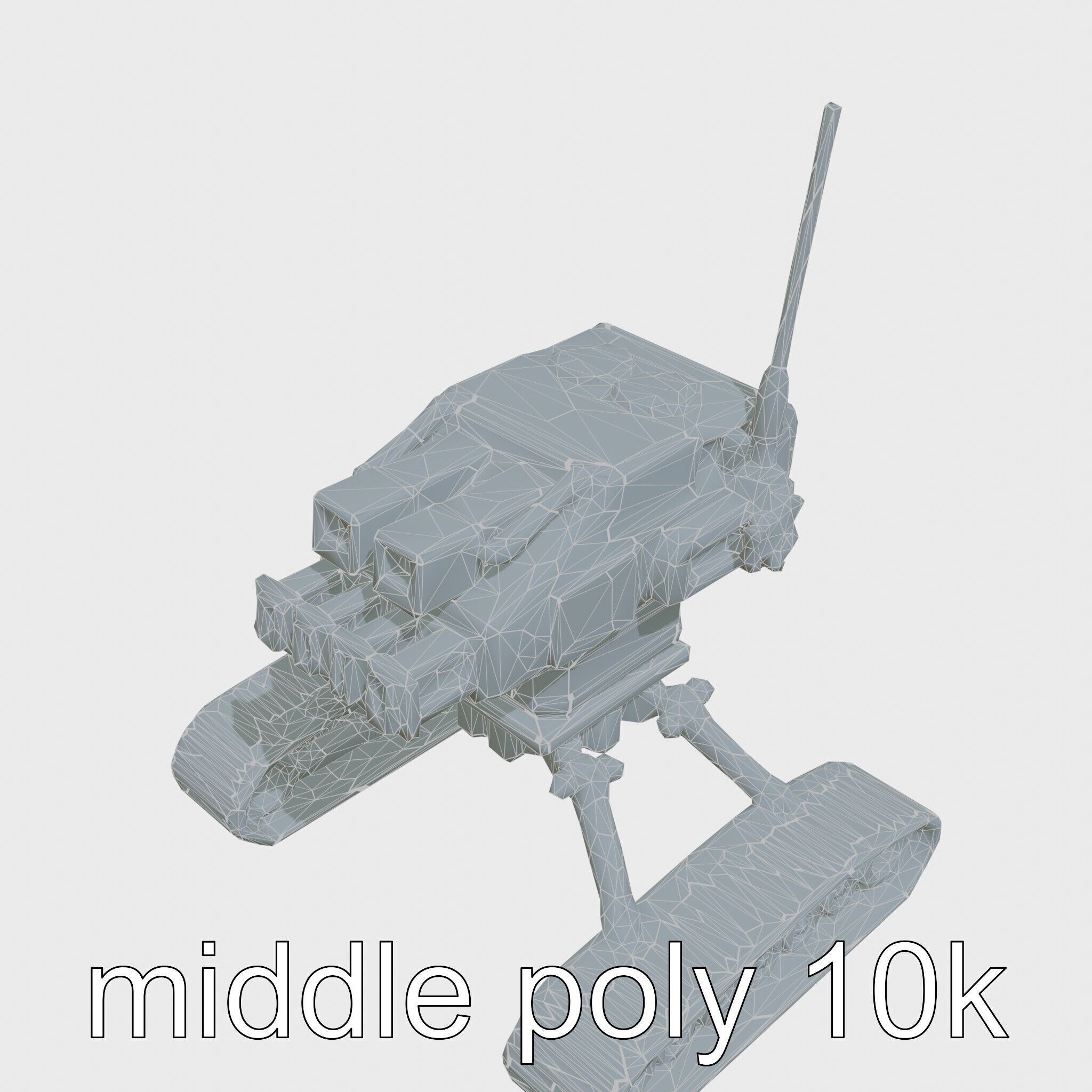 Remote-Controlled Mechanical Rescue Robot for Extreme Conditions Low-poly 3D model_32