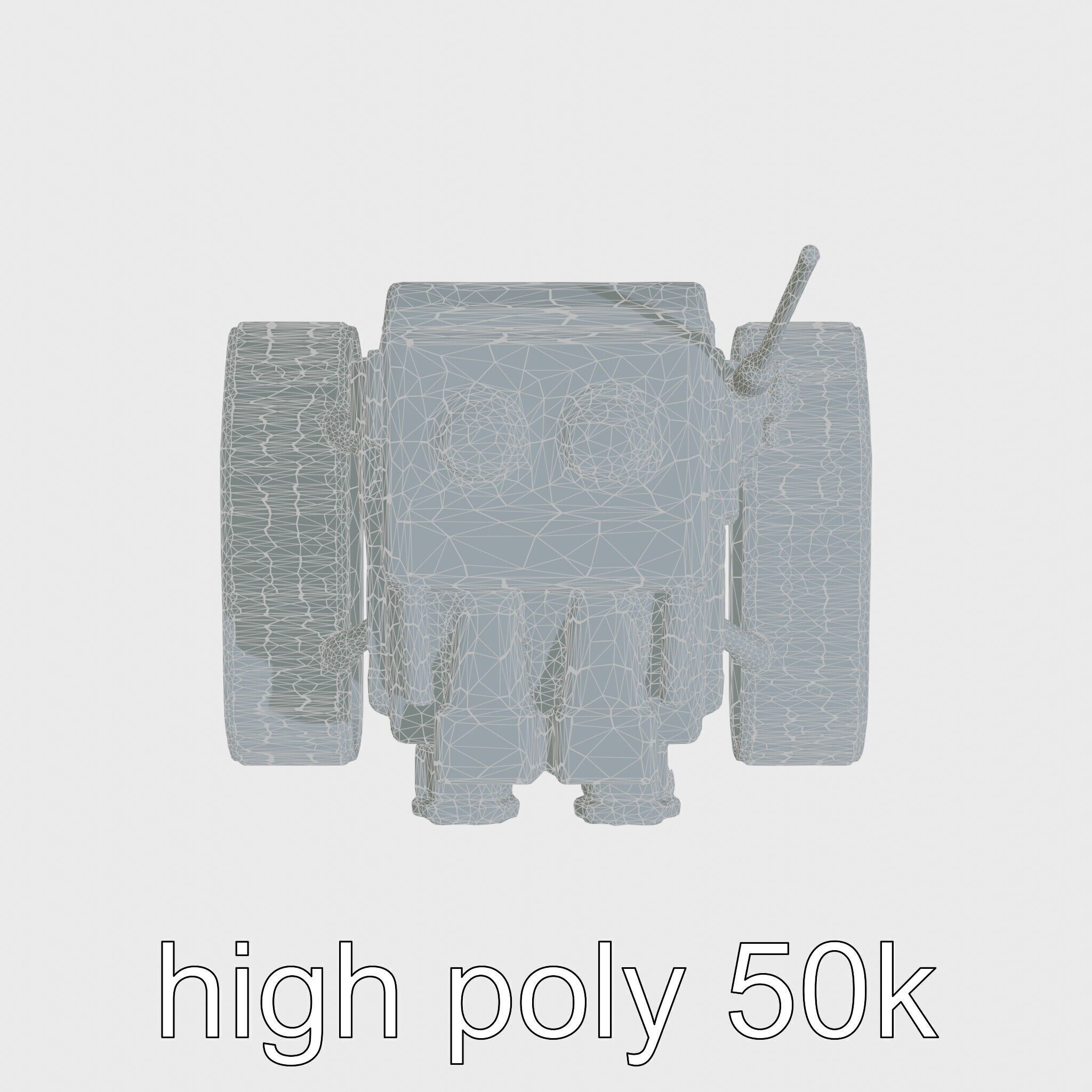 Remote-Controlled Mechanical Rescue Robot for Extreme Conditions Low-poly 3D model_30