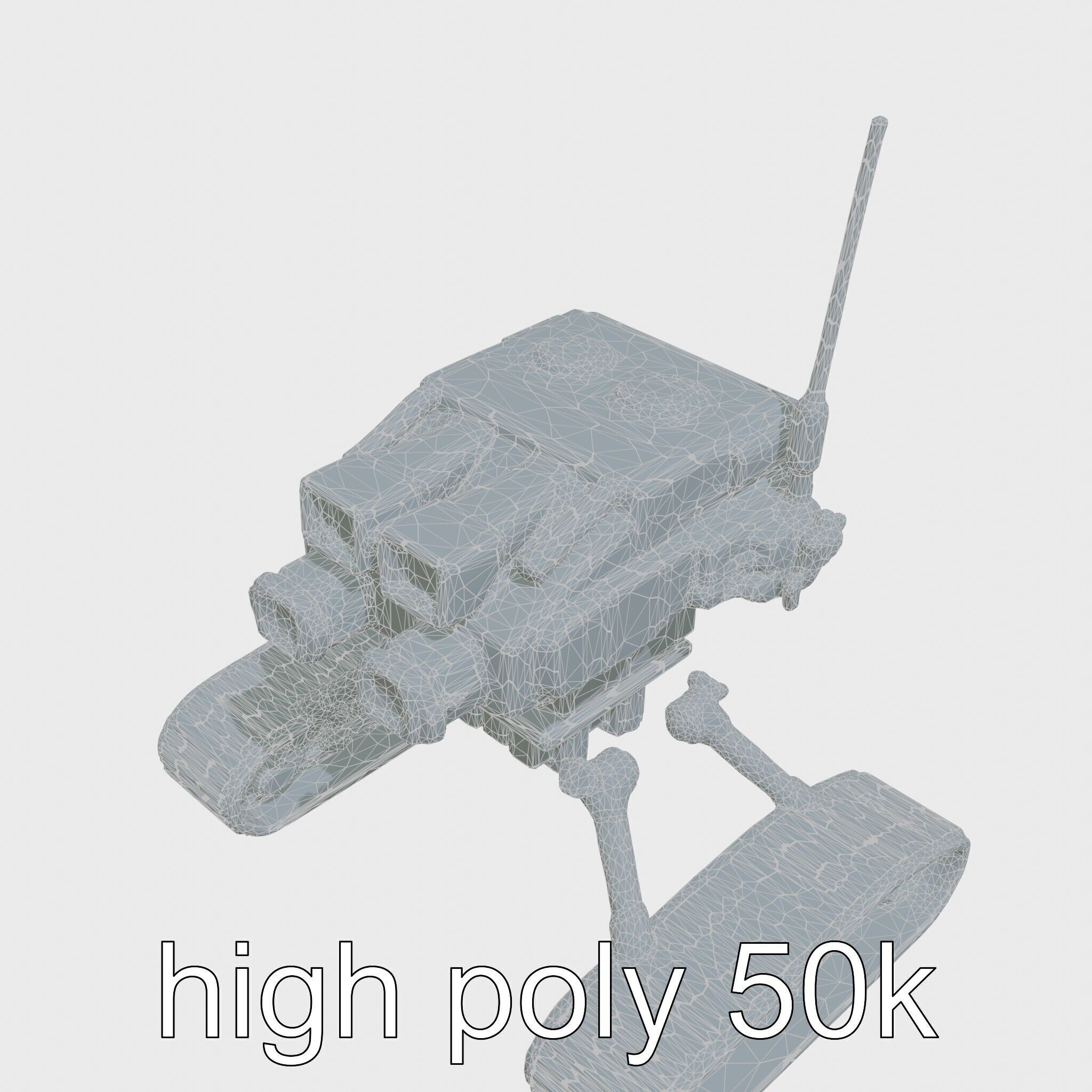 Remote-Controlled Mechanical Rescue Robot for Extreme Conditions Low-poly 3D model_18