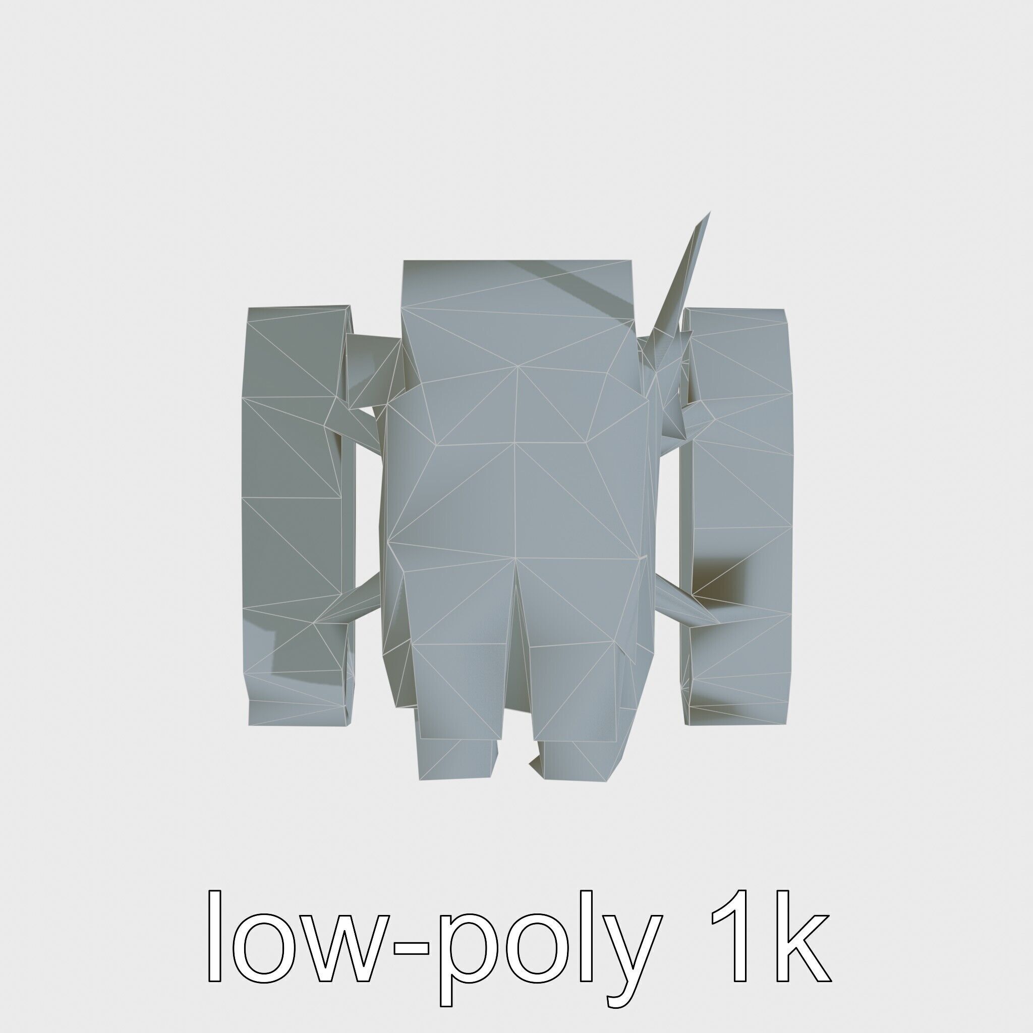 Remote-Controlled Mechanical Rescue Robot for Extreme Conditions Low-poly 3D model_23