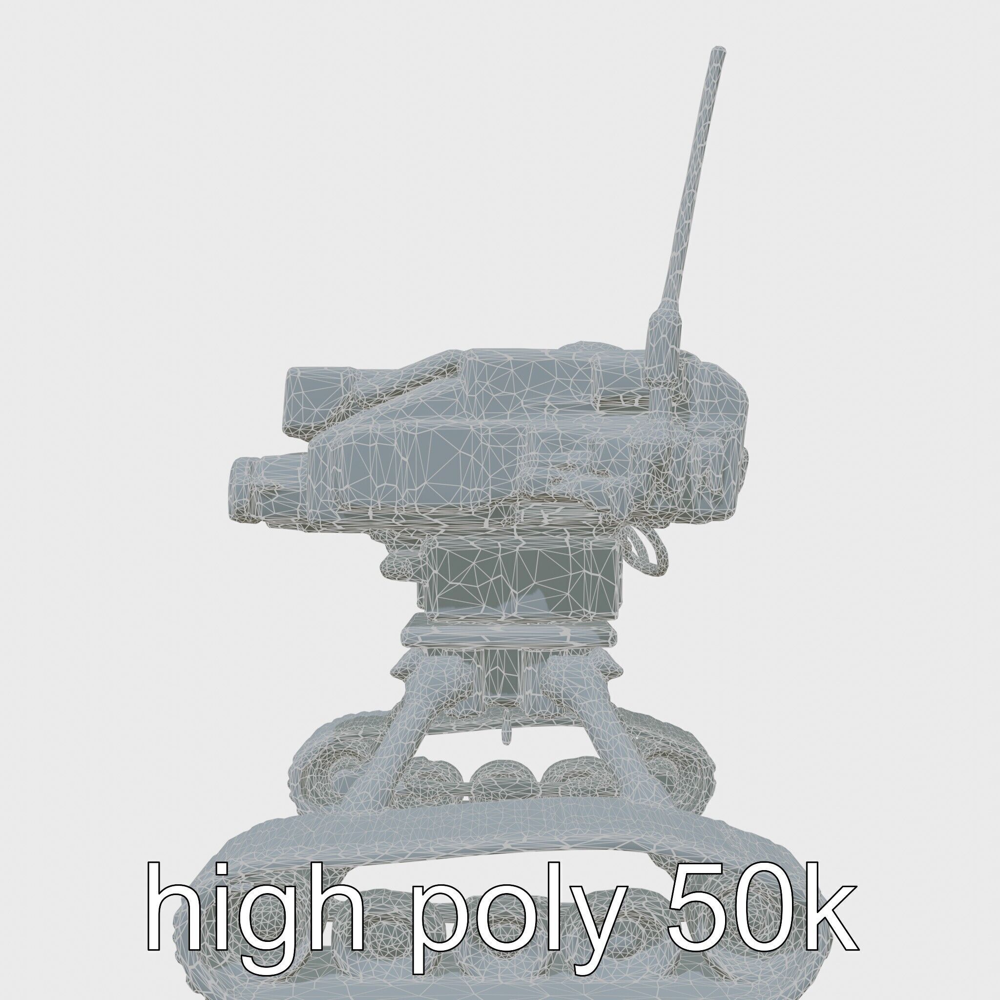 Remote-Controlled Mechanical Rescue Robot for Extreme Conditions Low-poly 3D model_27