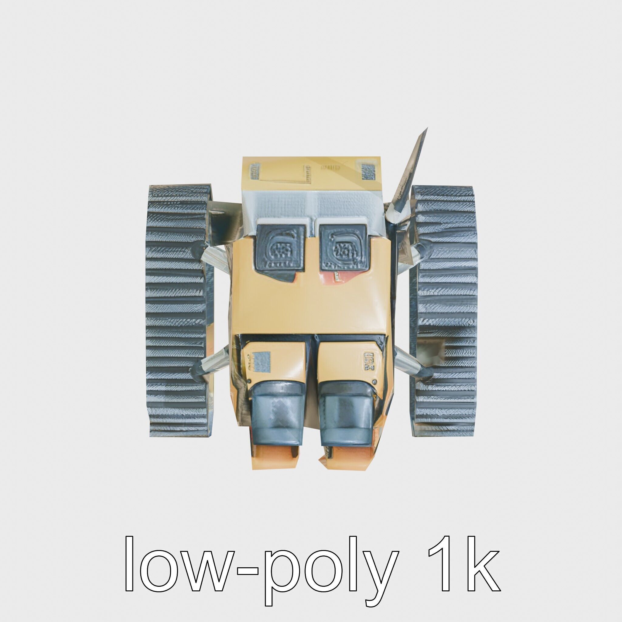 Remote-Controlled Mechanical Rescue Robot for Extreme Conditions Low-poly 3D model_16