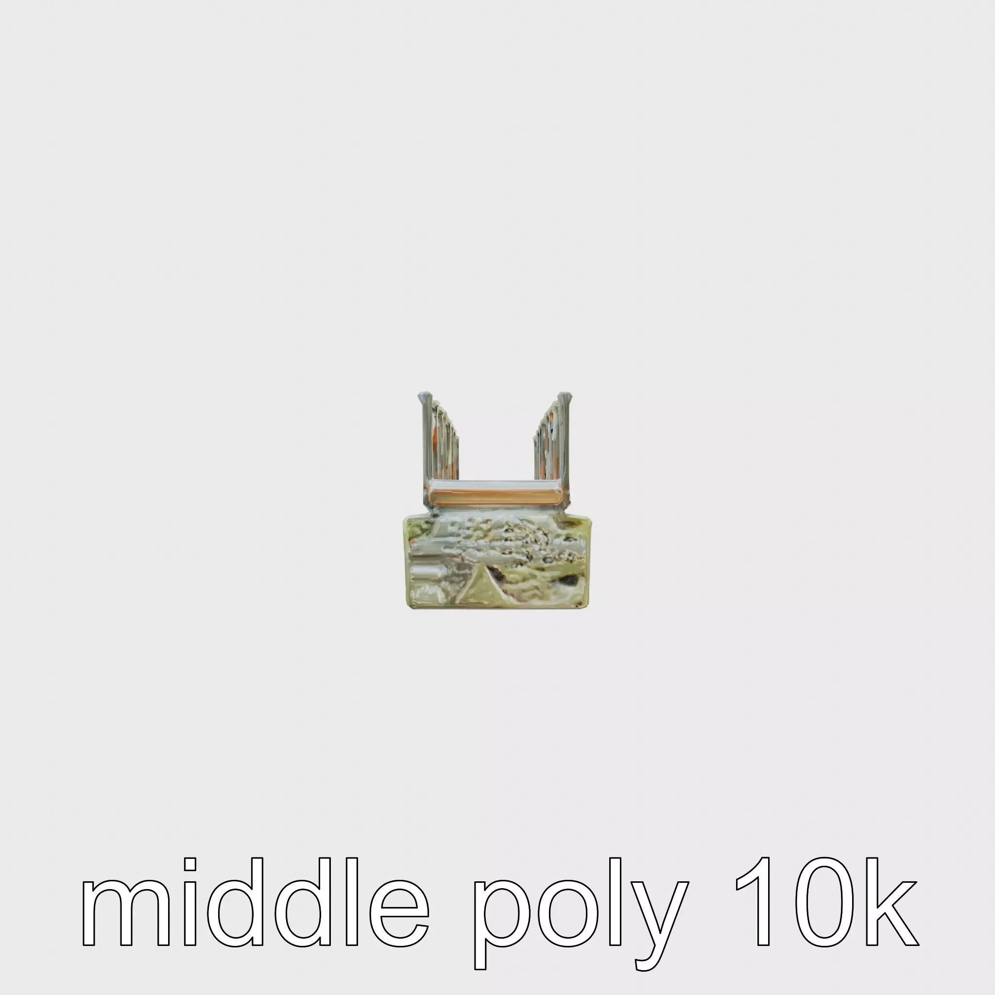 Adaptable Landscape Suspension Bridge Model Low-poly 3D model