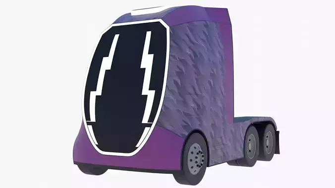 Future semitruck XIV PBR 3D model