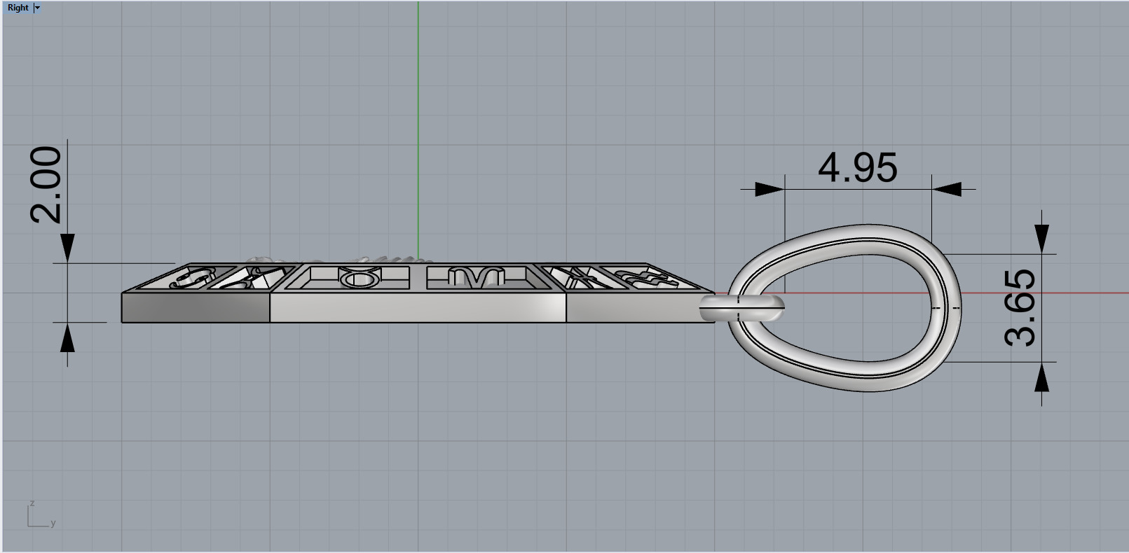 Zodiac sign scorpion pendant model 966 3D print model_8