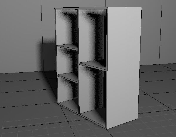 furniture cupboard Low-poly 3D model_5