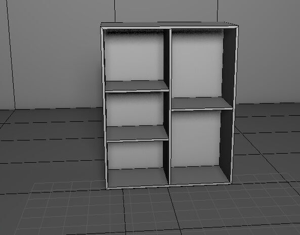 furniture cupboard Low-poly 3D model_9
