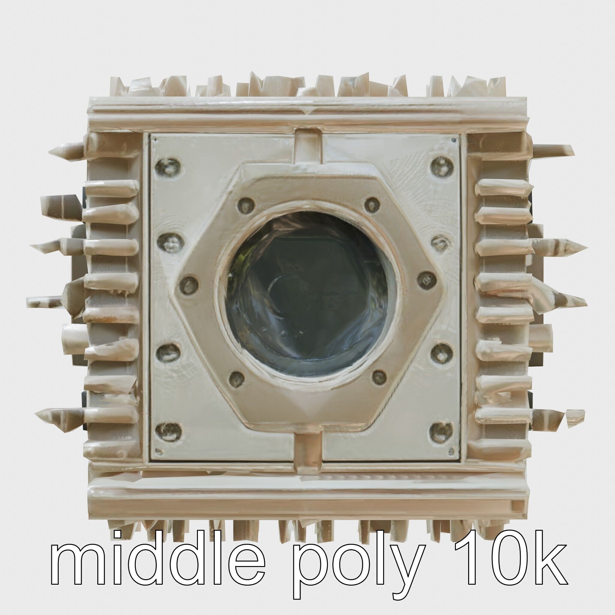 Quantum Computer Future Event Simulator Model Low-poly 3D model_12