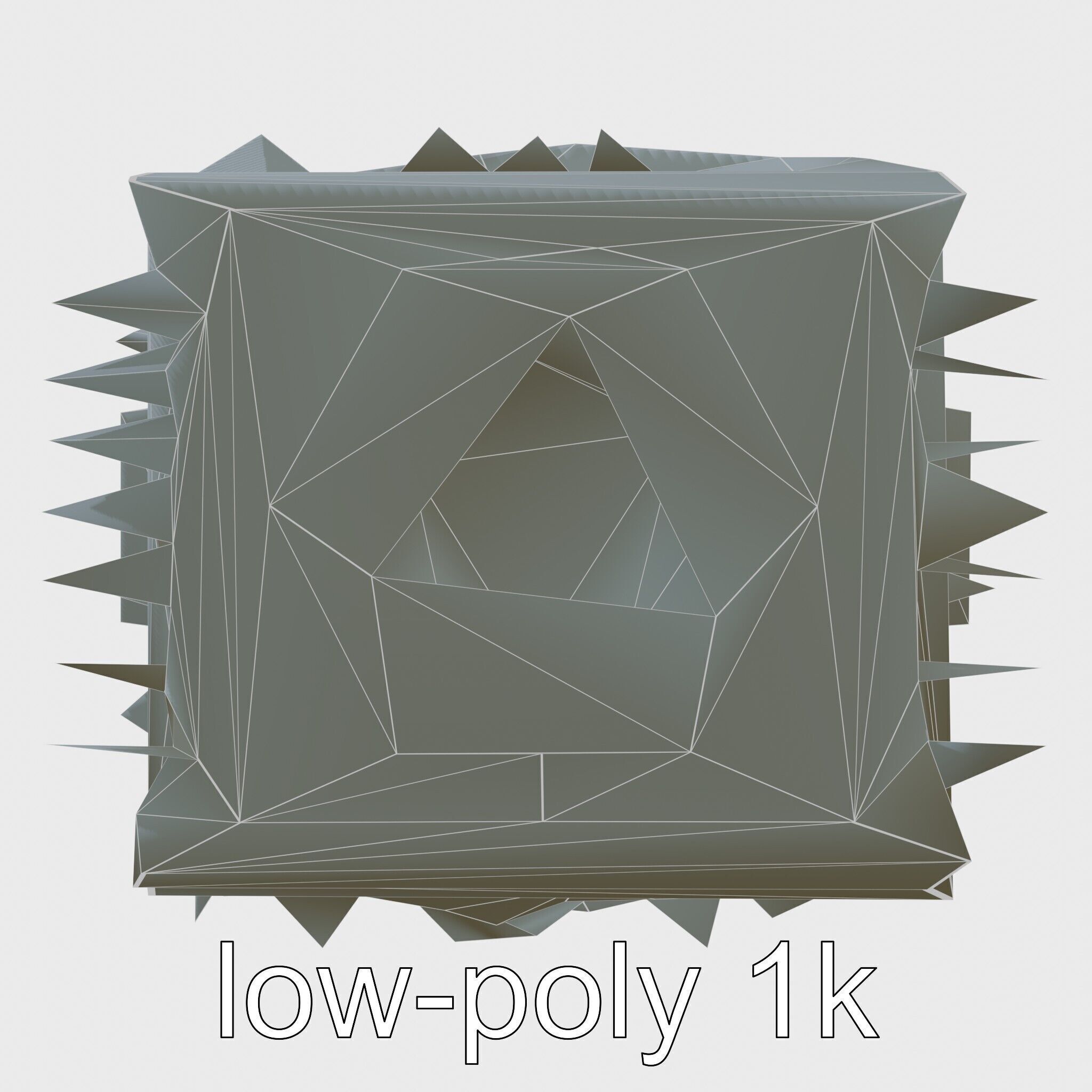 Quantum Computer Future Event Simulator Model Low-poly 3D model_10