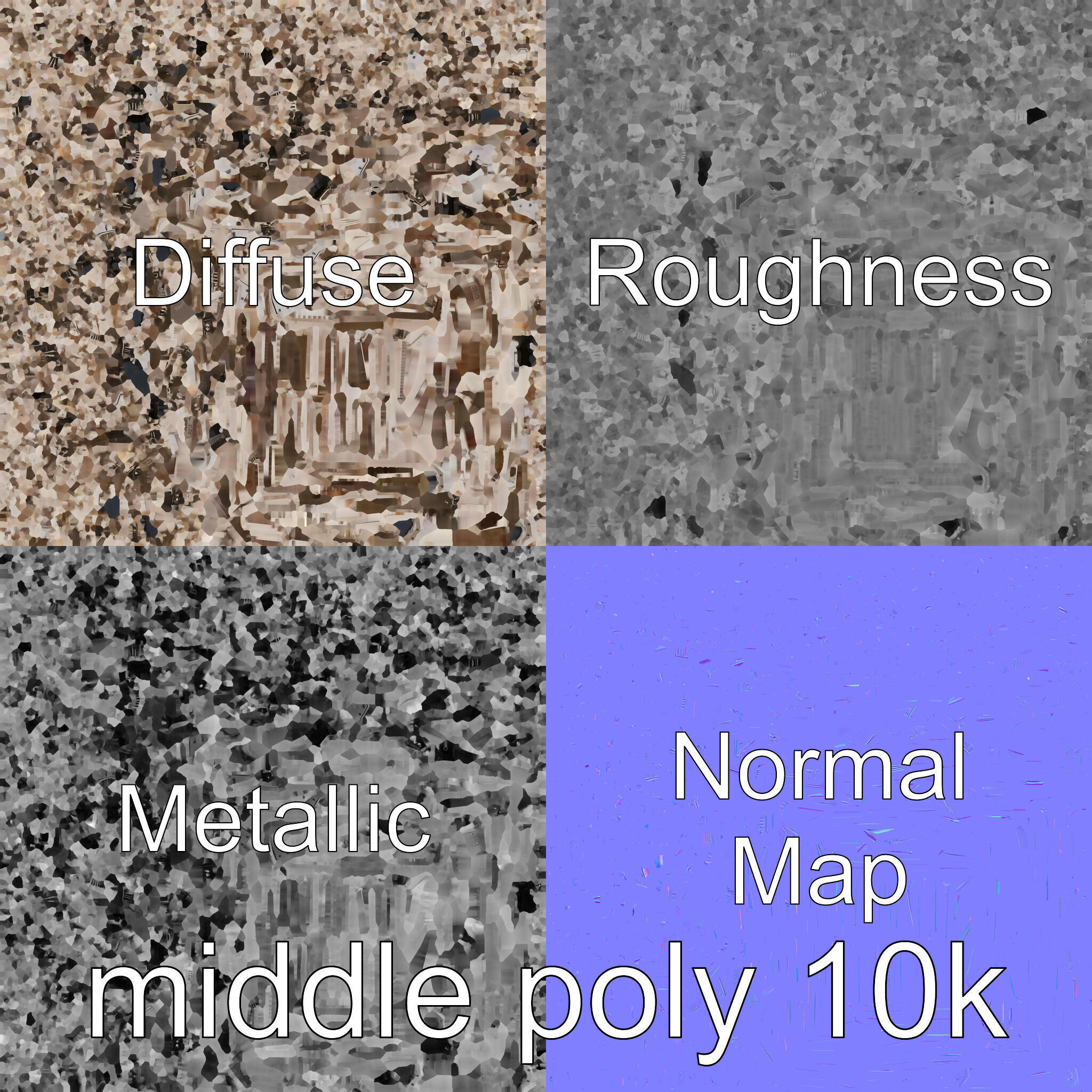 Quantum Computer Future Event Simulator Model Low-poly 3D model_31