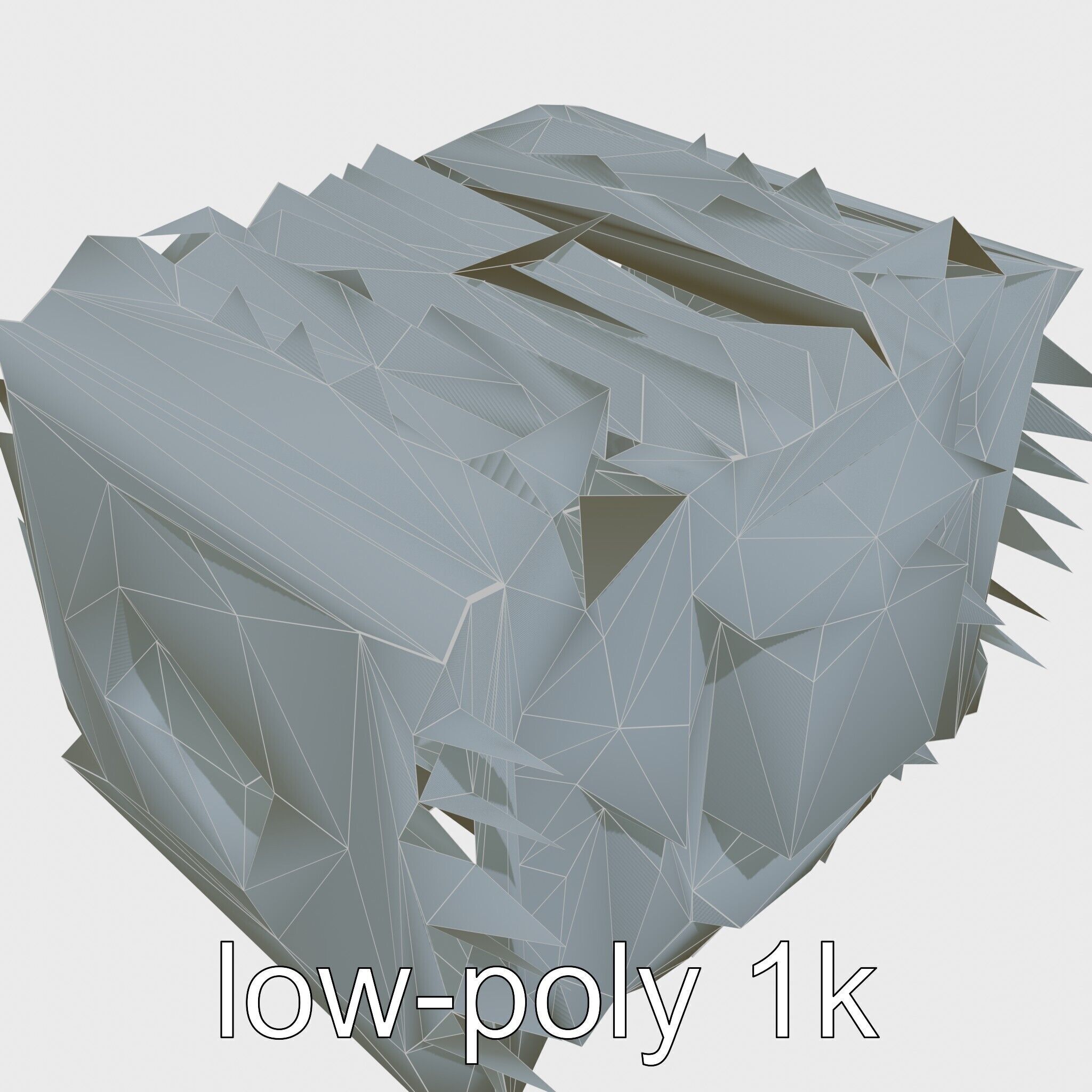 Quantum Computer Future Event Simulator Model Low-poly 3D model_25