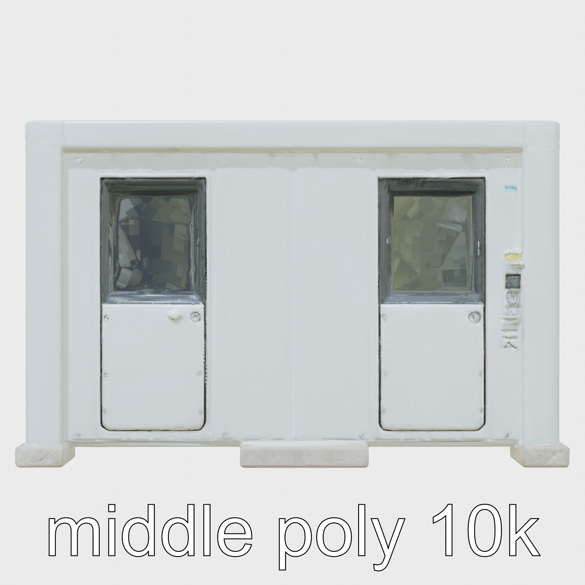 Portable Renewable Energy Unit for Small Settlements Low-poly 3D model_27