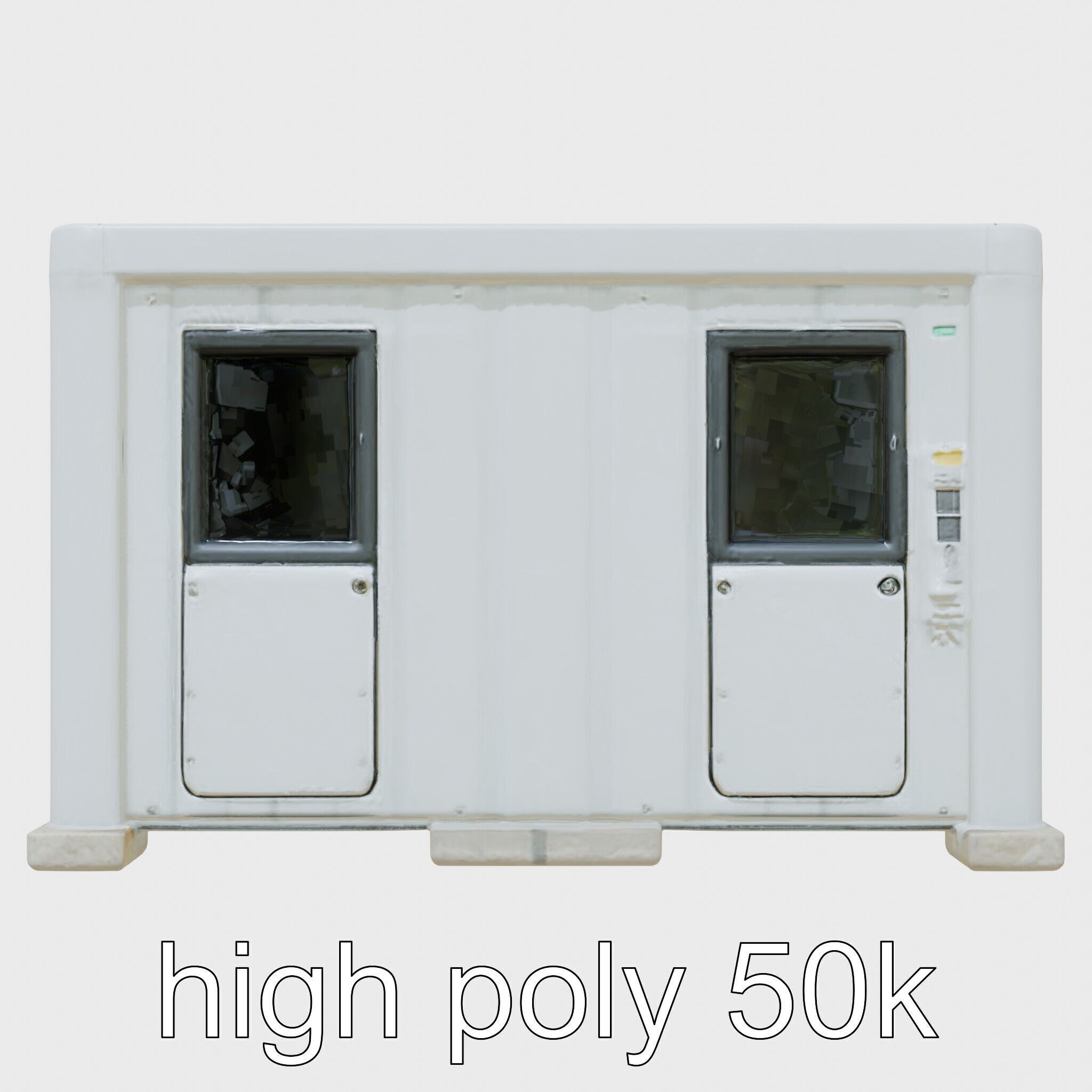 Portable Renewable Energy Unit for Small Settlements Low-poly 3D model_25
