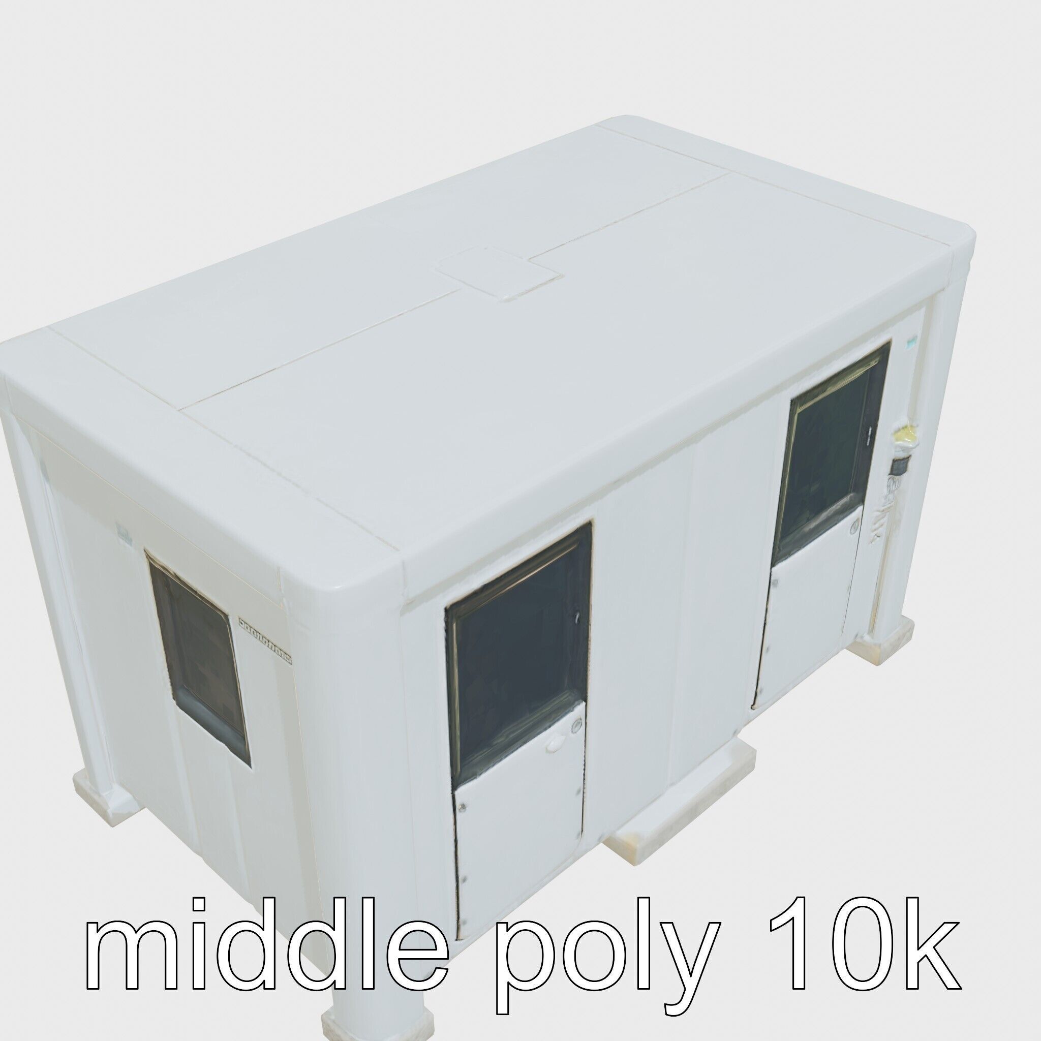 Portable Renewable Energy Unit for Small Settlements Low-poly 3D model_12