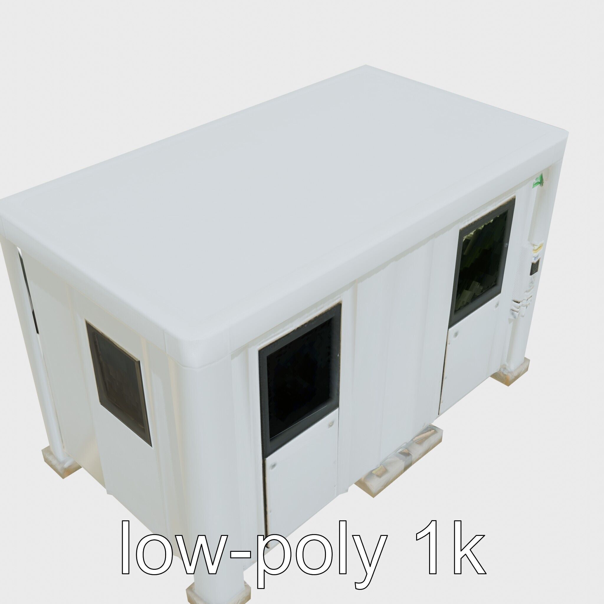 Portable Renewable Energy Unit for Small Settlements Low-poly 3D model_28