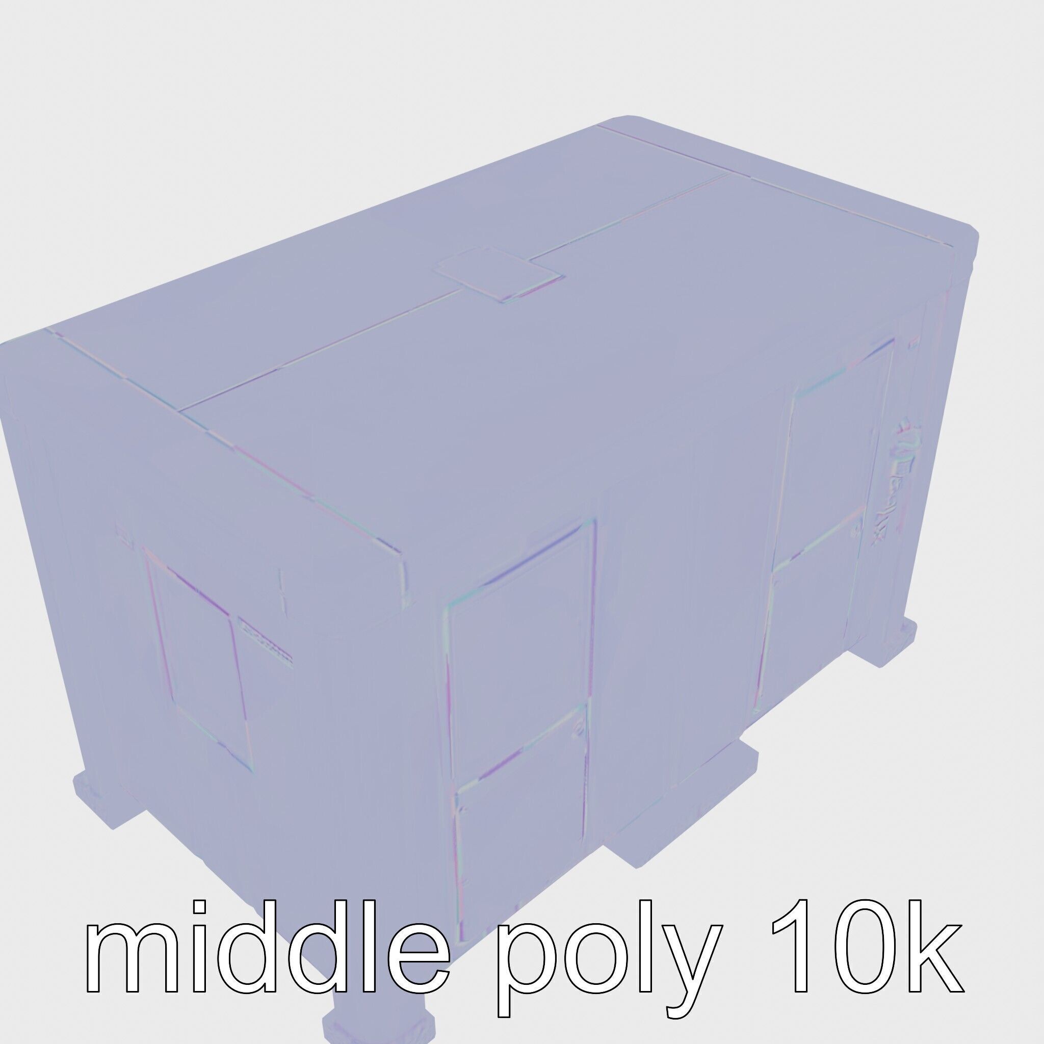 Portable Renewable Energy Unit for Small Settlements Low-poly 3D model_20