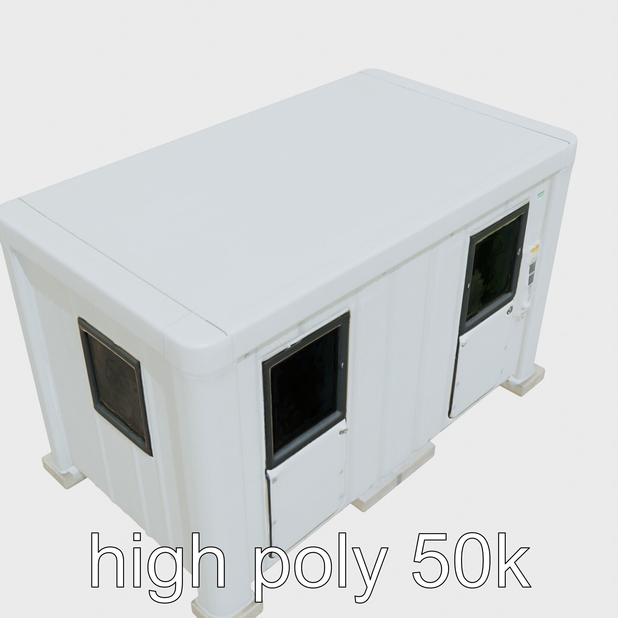 Portable Renewable Energy Unit for Small Settlements Low-poly 3D model_22