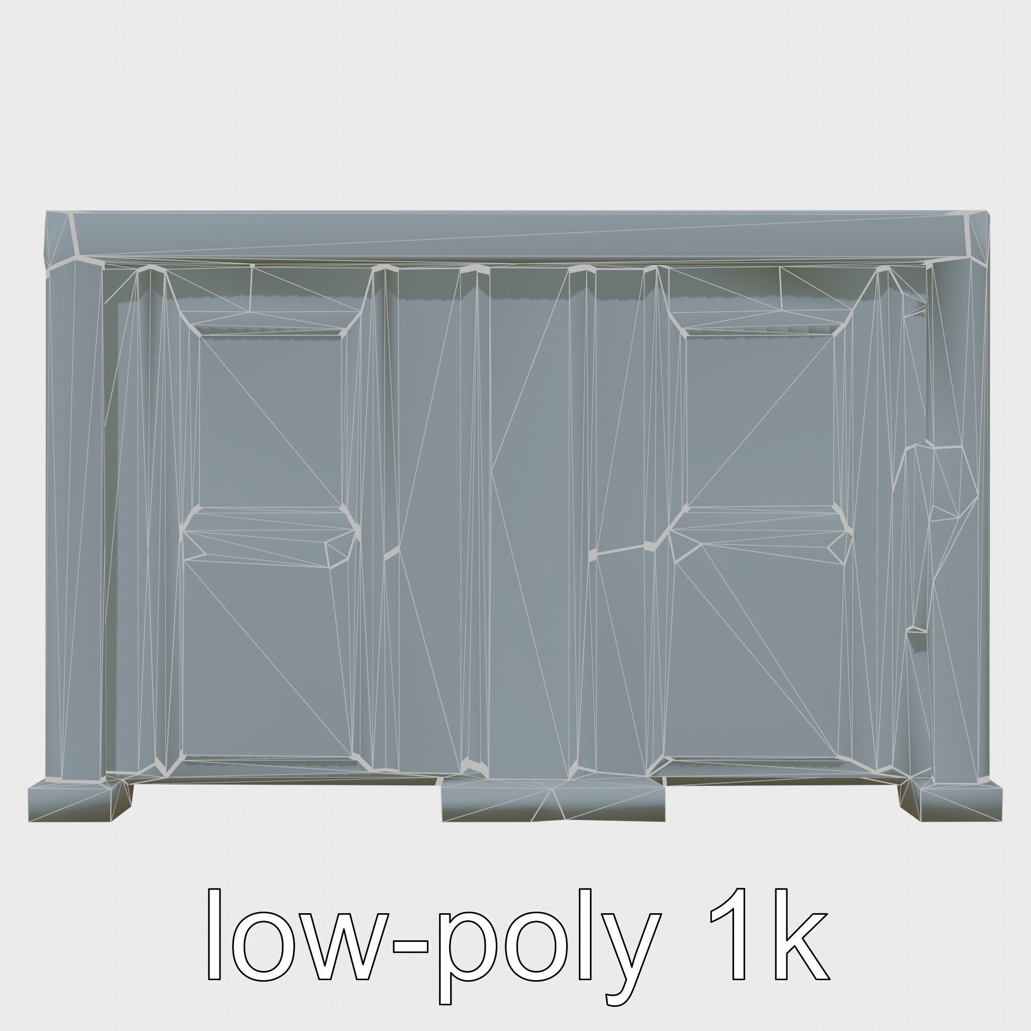 Portable Renewable Energy Unit for Small Settlements Low-poly 3D model_17