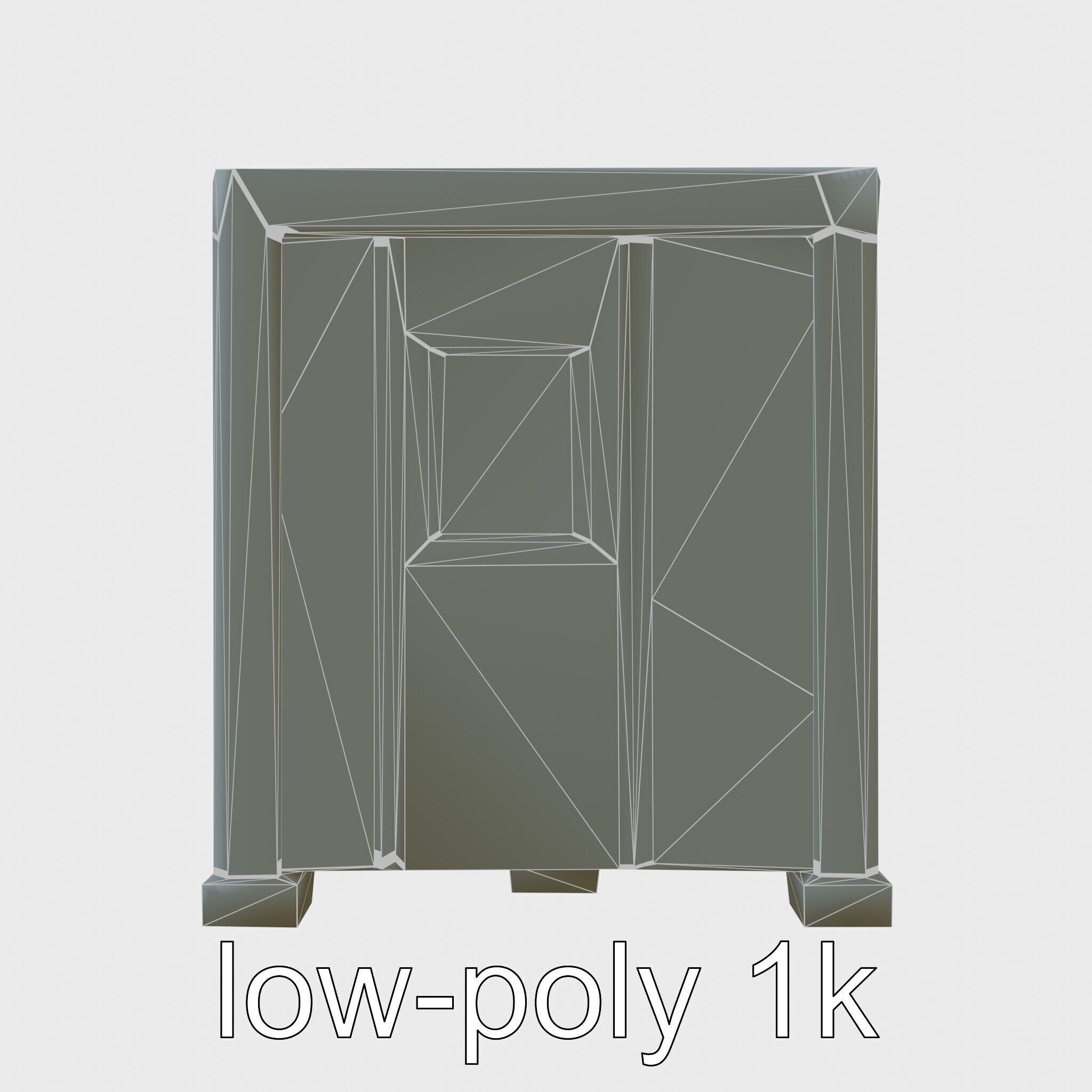 Portable Renewable Energy Unit for Small Settlements Low-poly 3D model_10