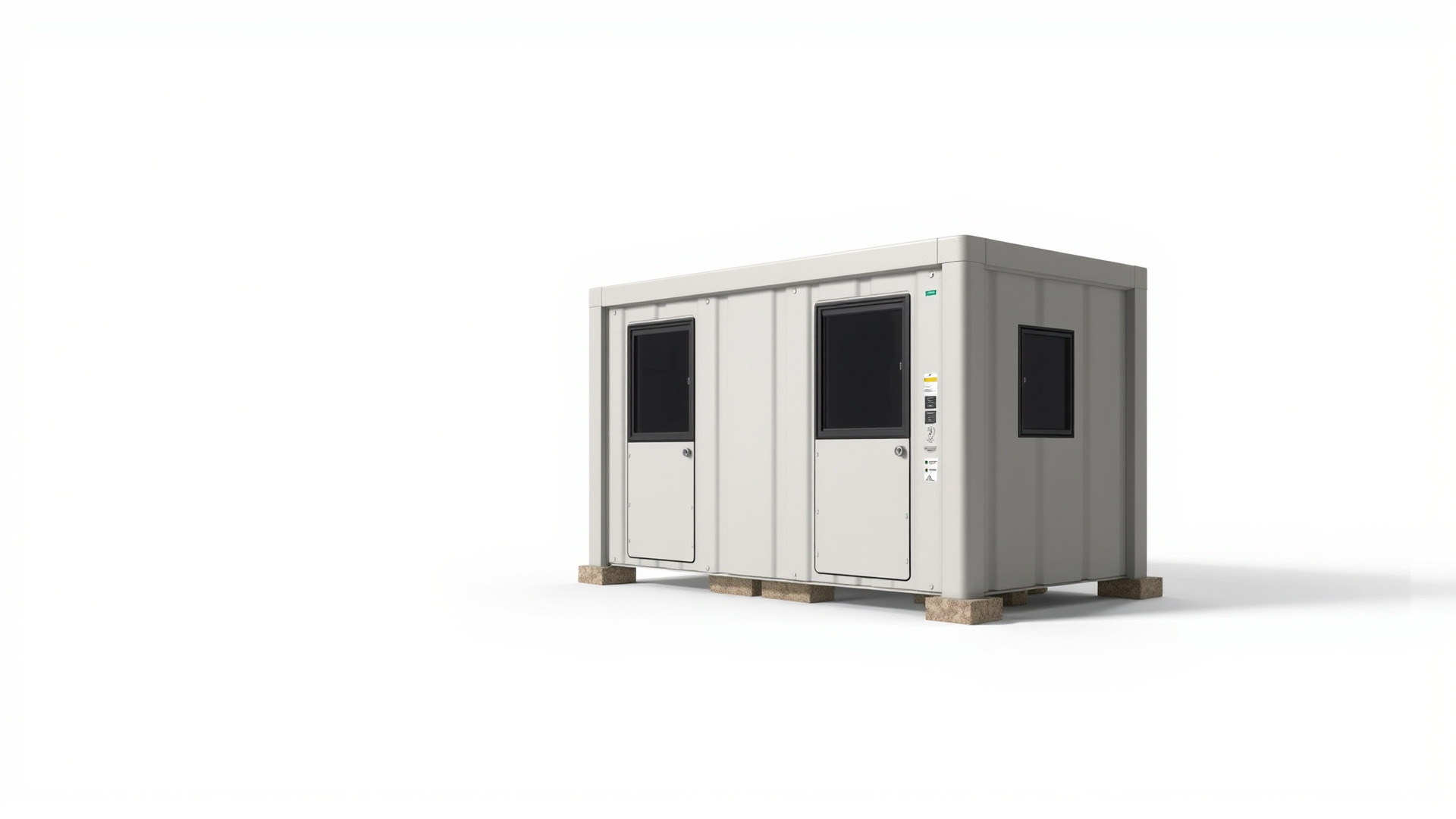 Portable Renewable Energy Unit for Small Settlements Low-poly 3D model_6