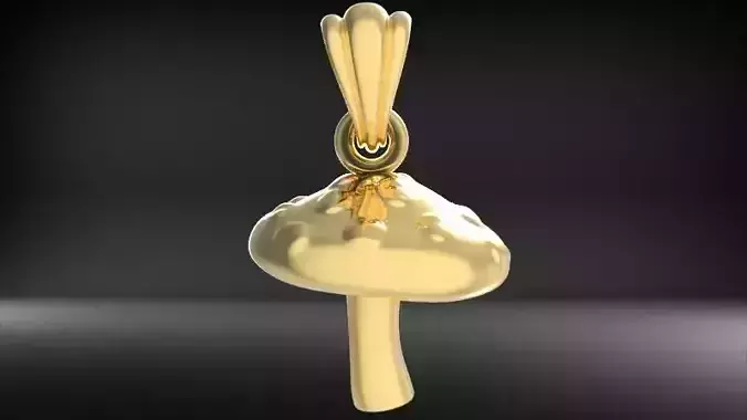Mushroom Pendant 3D print model