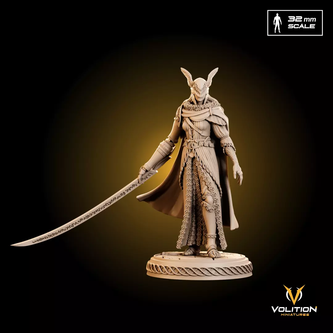 Malenia Blade Of Miquella - For Board Game  - Elden Ring   3D print model_0