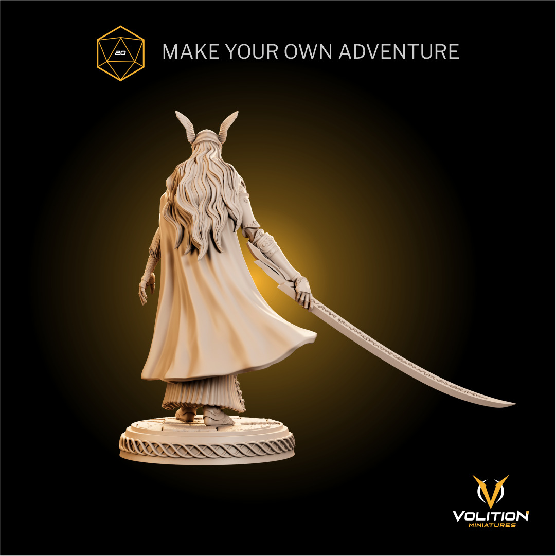 Malenia Blade Of Miquella - For Board Game  - Elden Ring   3D print model_2