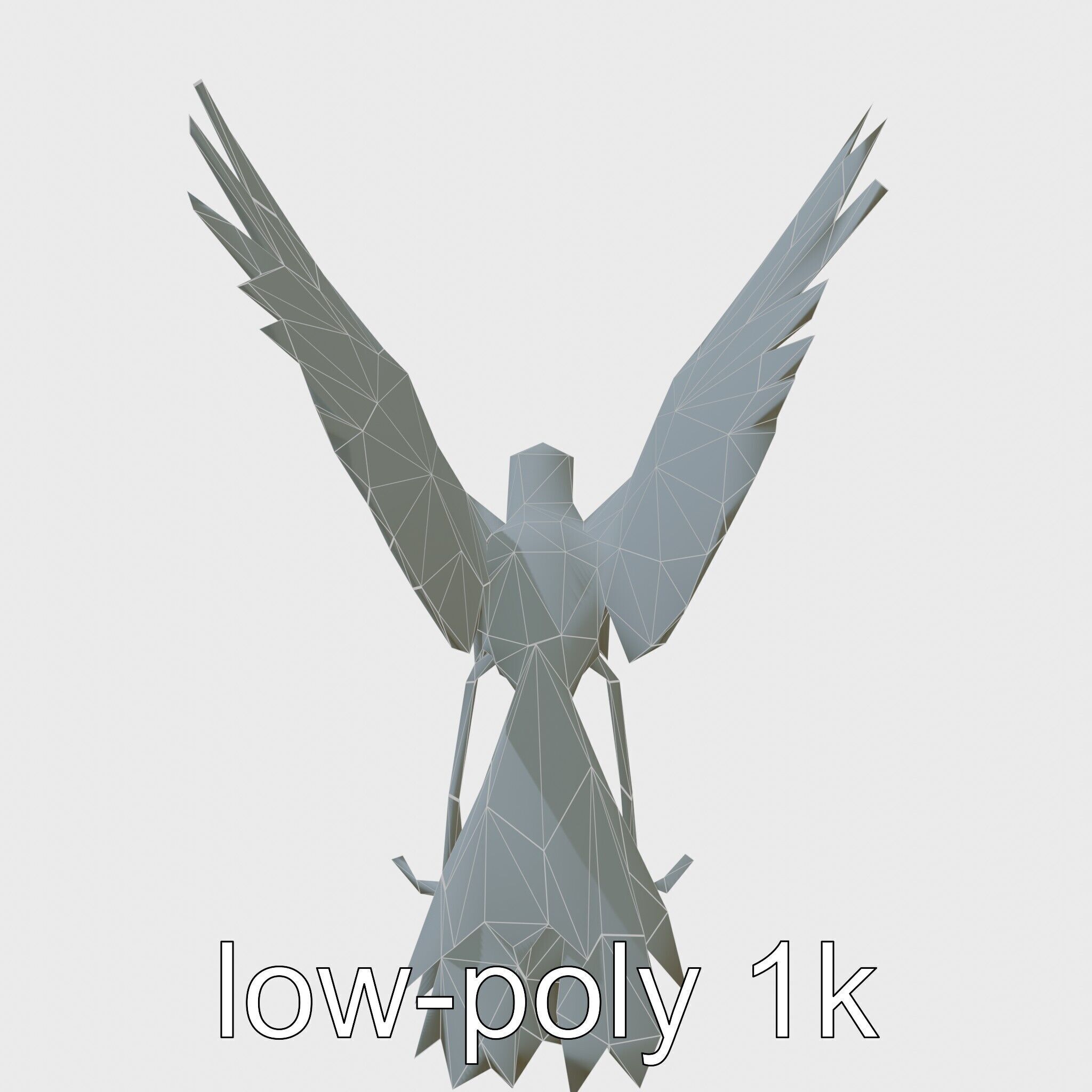 3D model Carbon Fiber Mechanical Messenger Bird 3D Model VR / AR / low ...