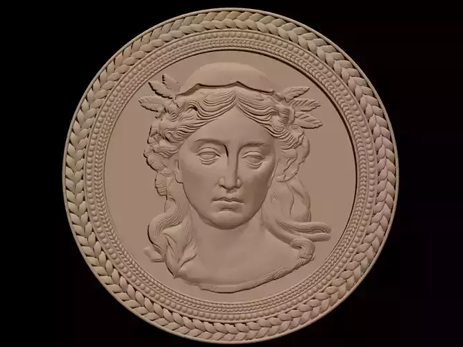 Neoclassical Female Bust - 3D Model