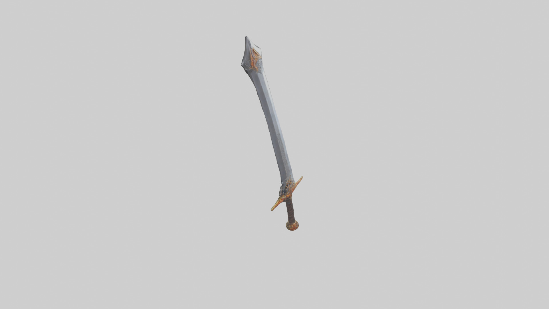 Ember Sword model Low-poly 3D model_2