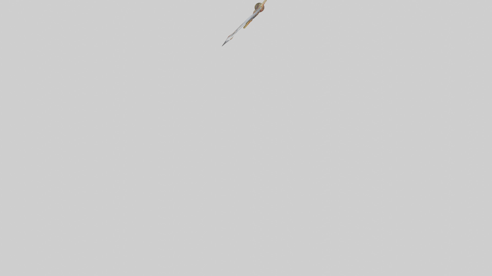 Ember Sword model Low-poly 3D model_4