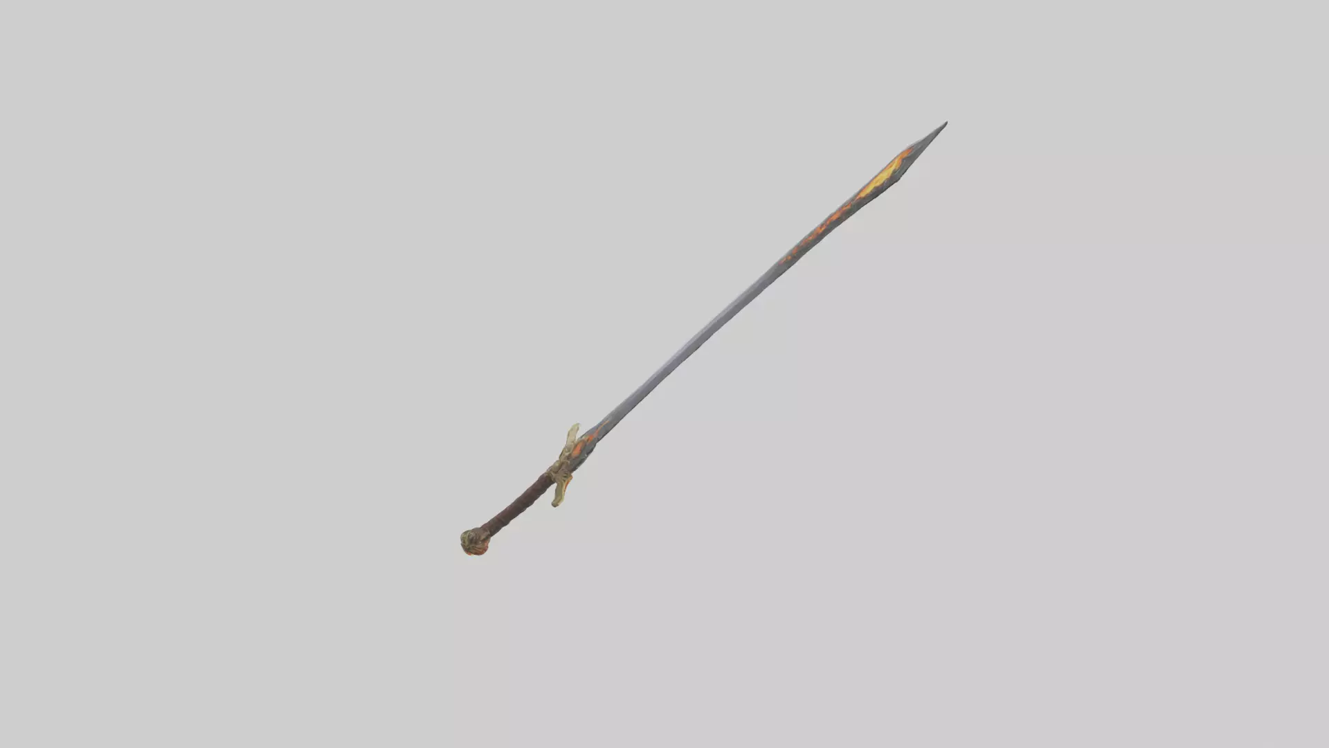 Ember Sword model Low-poly 3D model_0