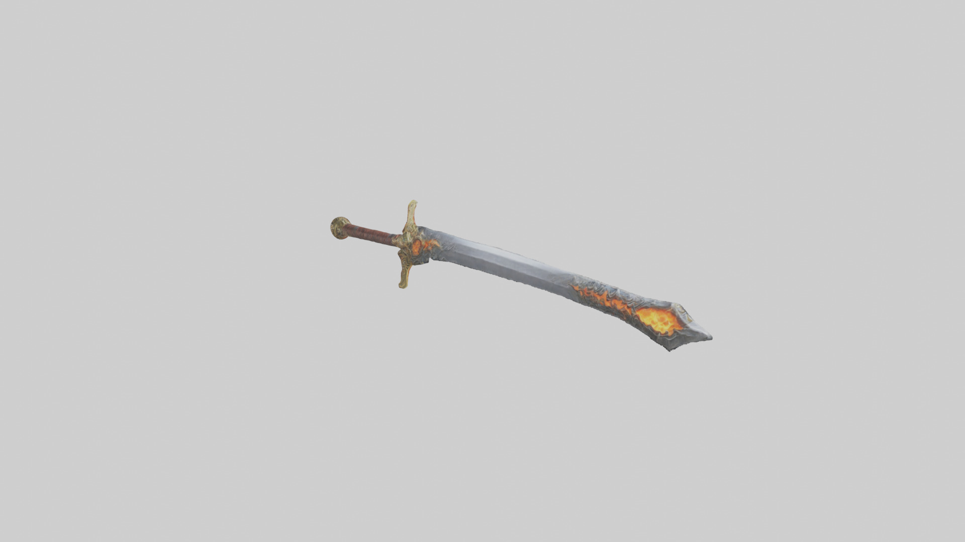 Ember Sword model Low-poly 3D model_15