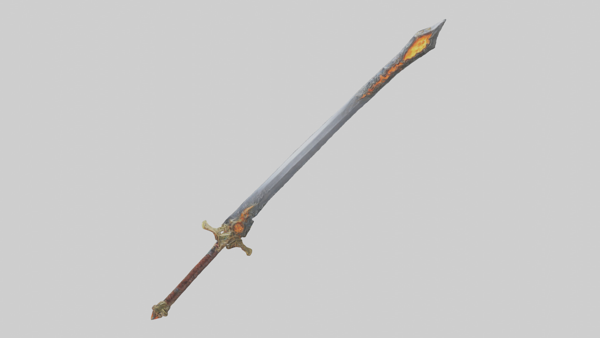 Ember Sword model Low-poly 3D model_17