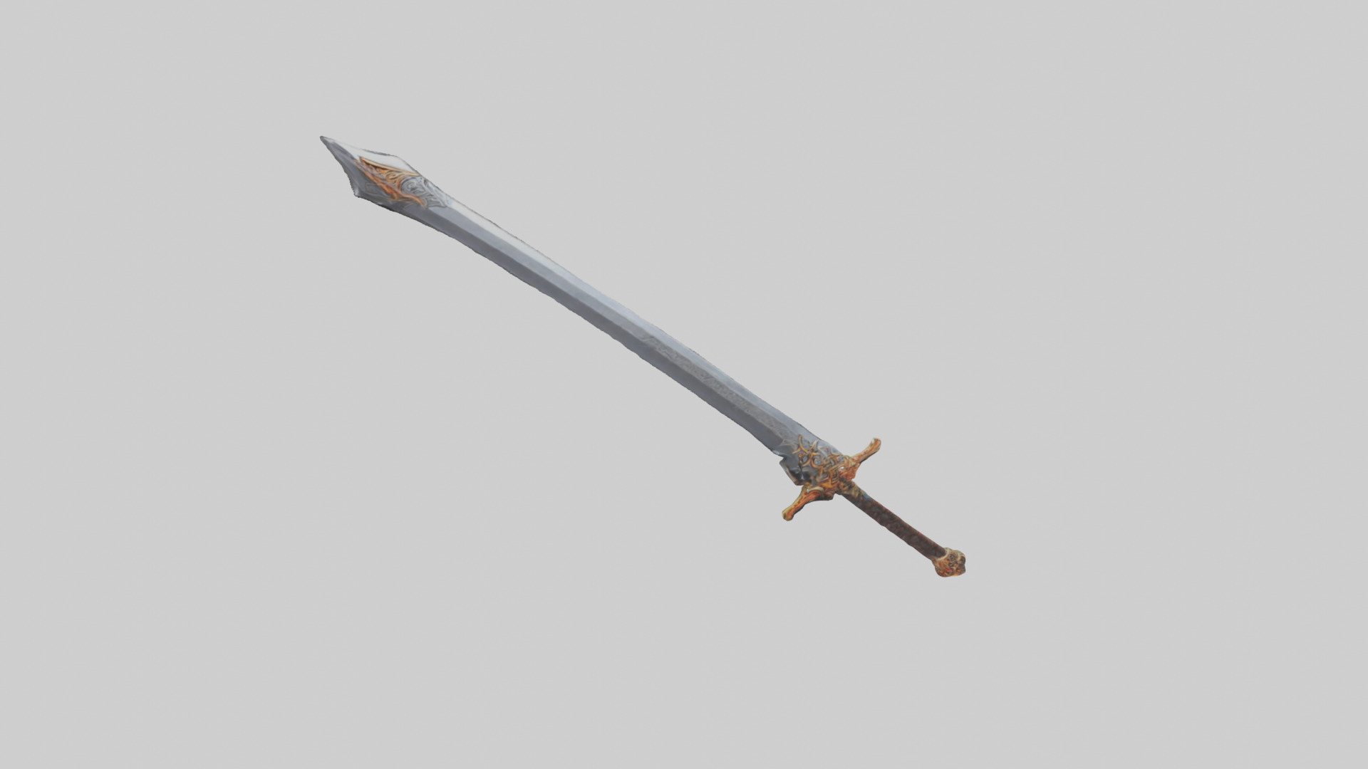 Ember Sword model Low-poly 3D model_13