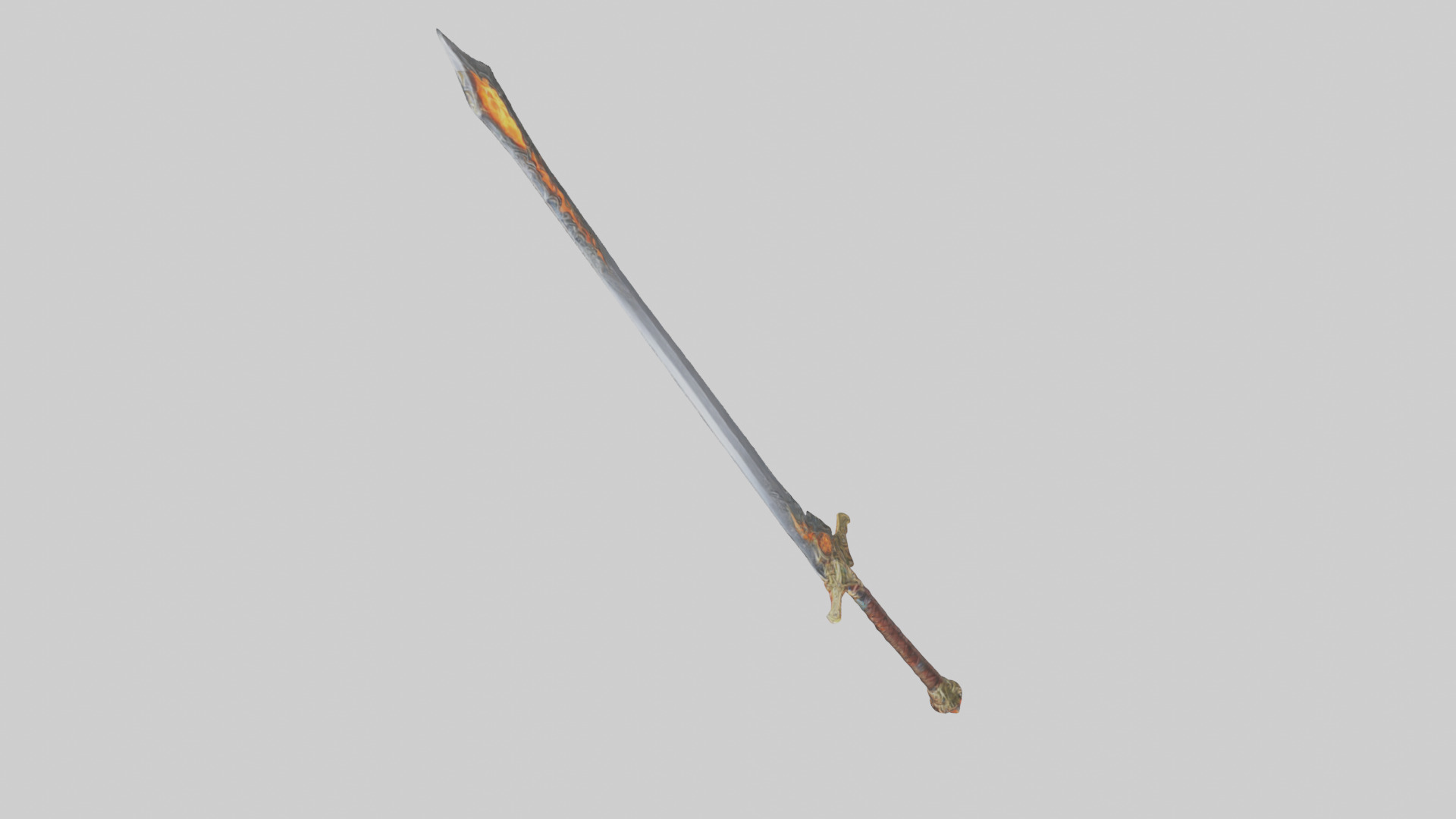 Ember Sword model Low-poly 3D model_14